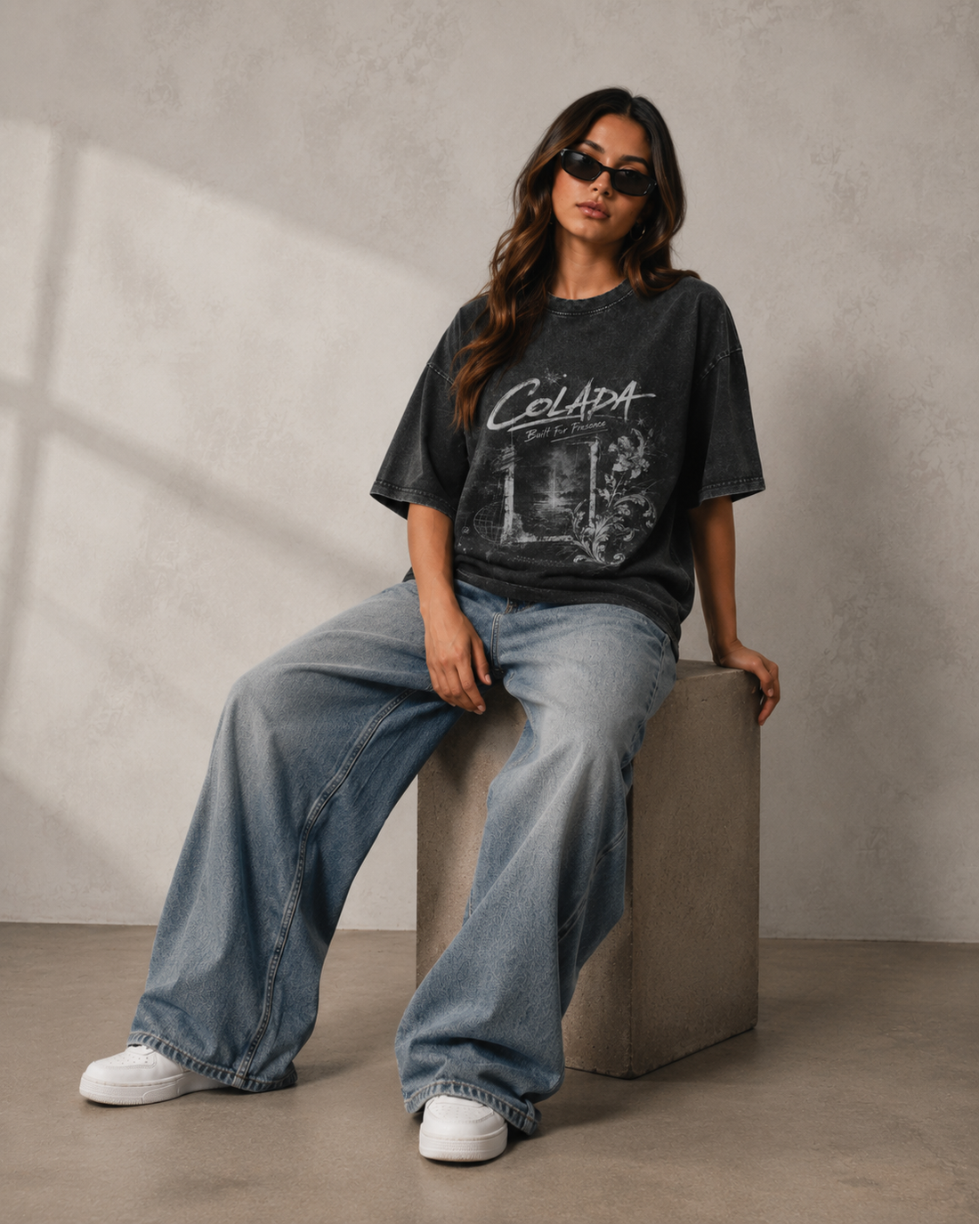 Colada Vintage Wash Oversized Tee