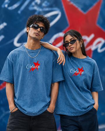 Denim Wash Boxy Fit Tee