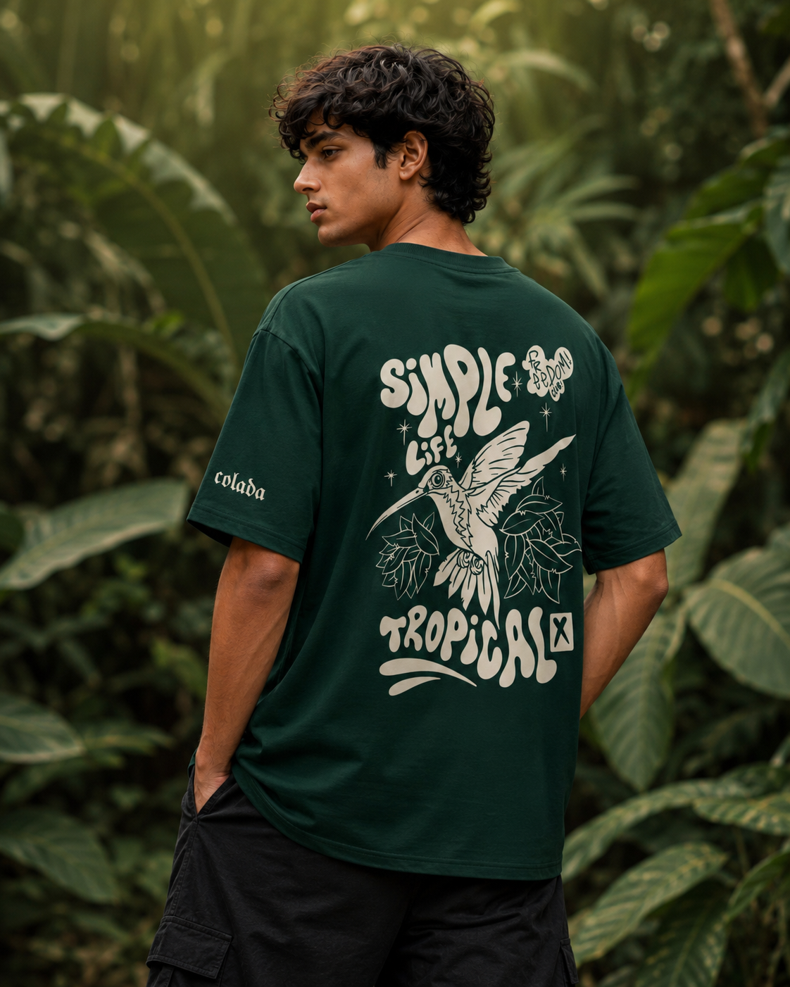 Into The Wild — Green Oversized Tee