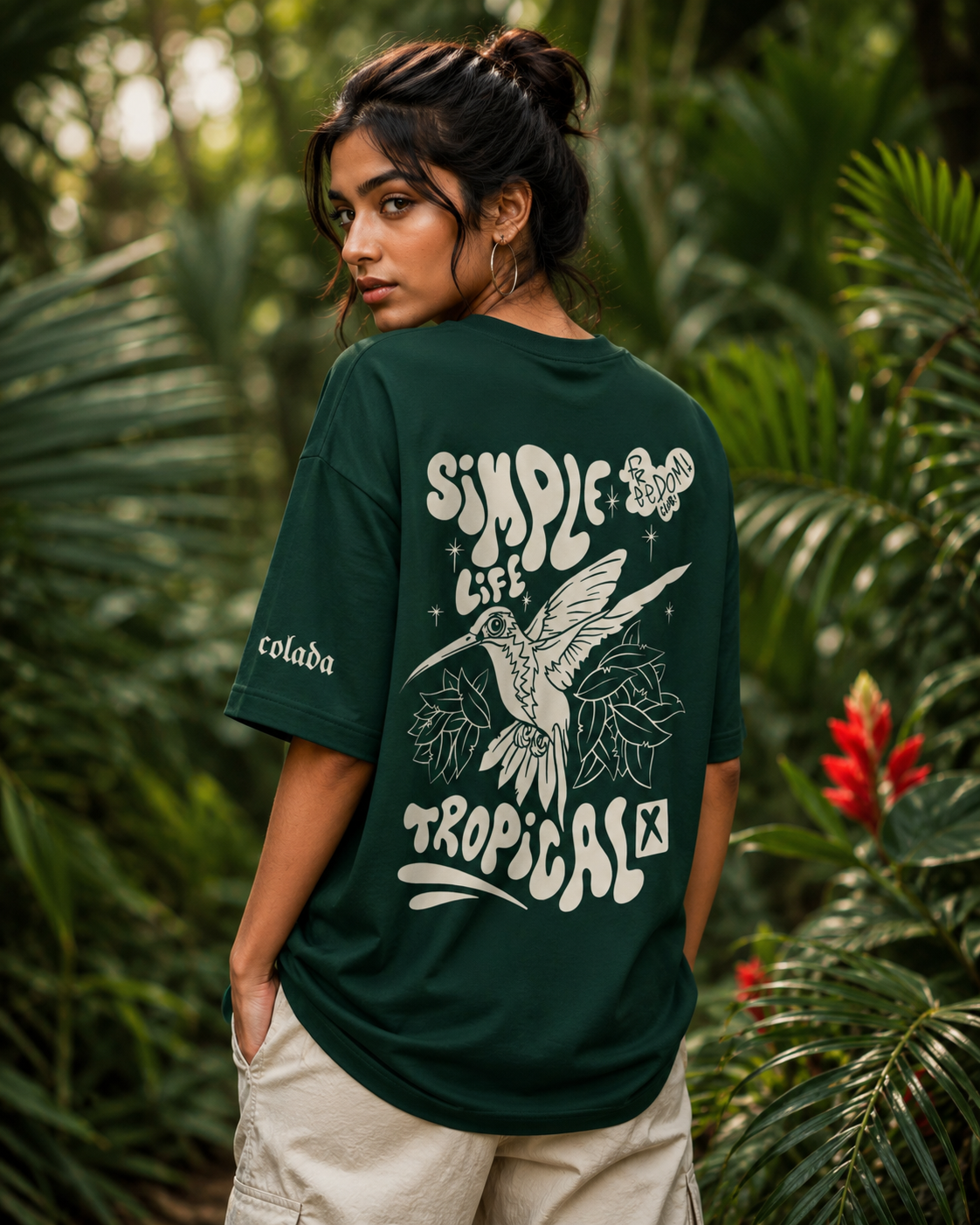 Into The Wild — Green Oversized Tee