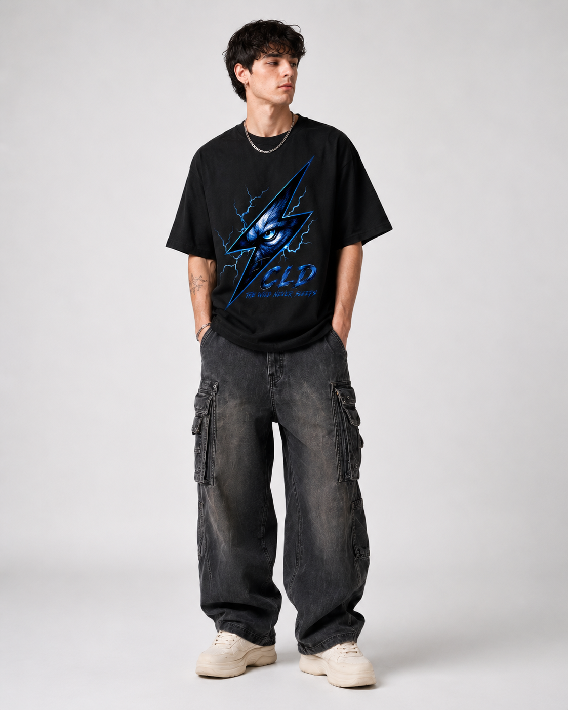 The Wild — Black Oversized Tee