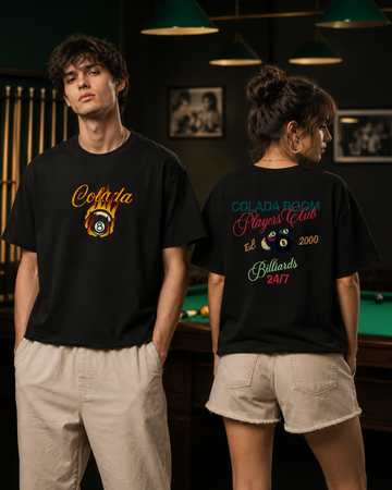 Billiards — Black Boxy Fit Tee