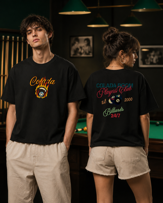 Billiards — Black Boxy Fit Tee