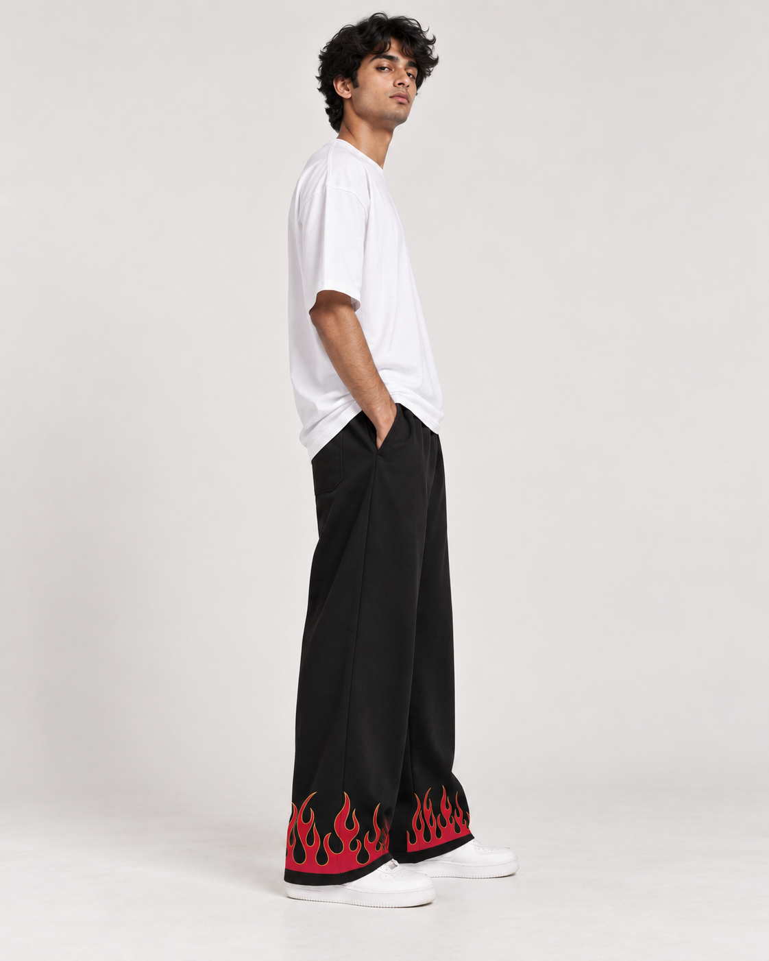 Fire Baggy Sweatpants