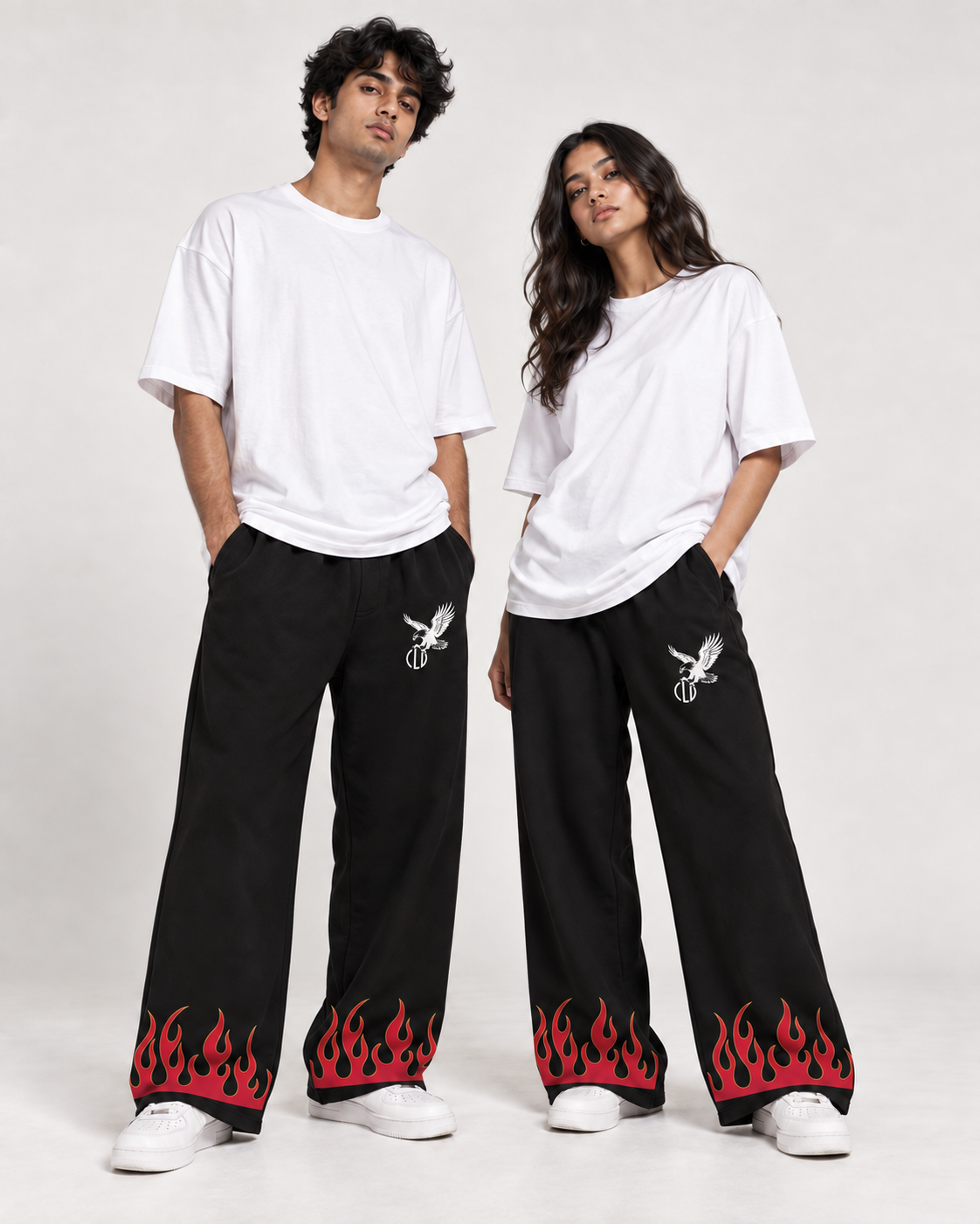 Fire Baggy Sweatpants