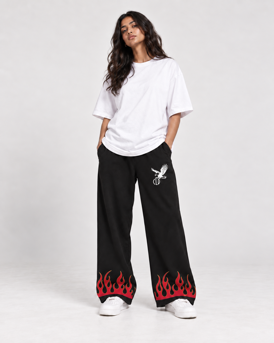 Fire Baggy Sweatpants