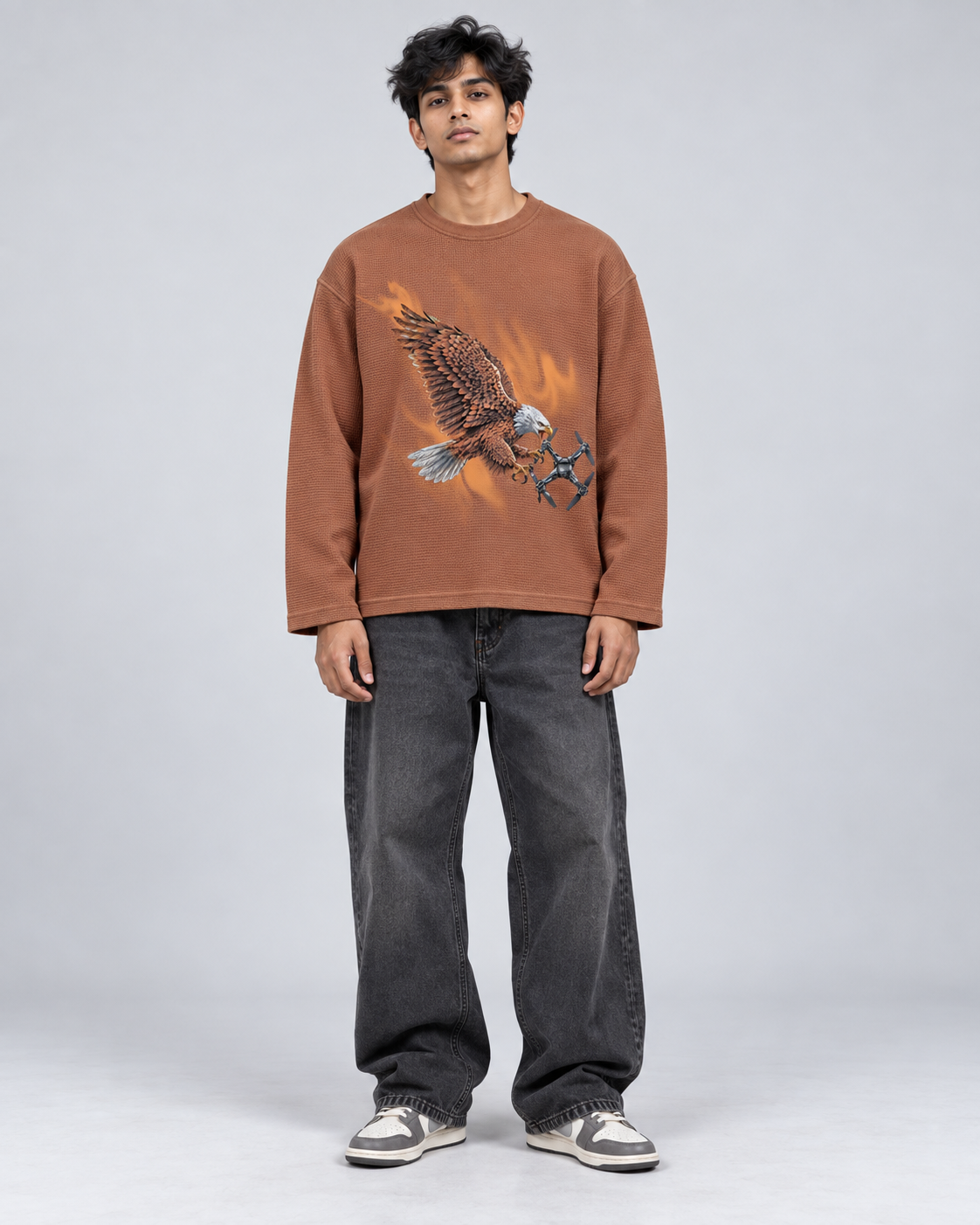 Eagle Brown Waffle Tee