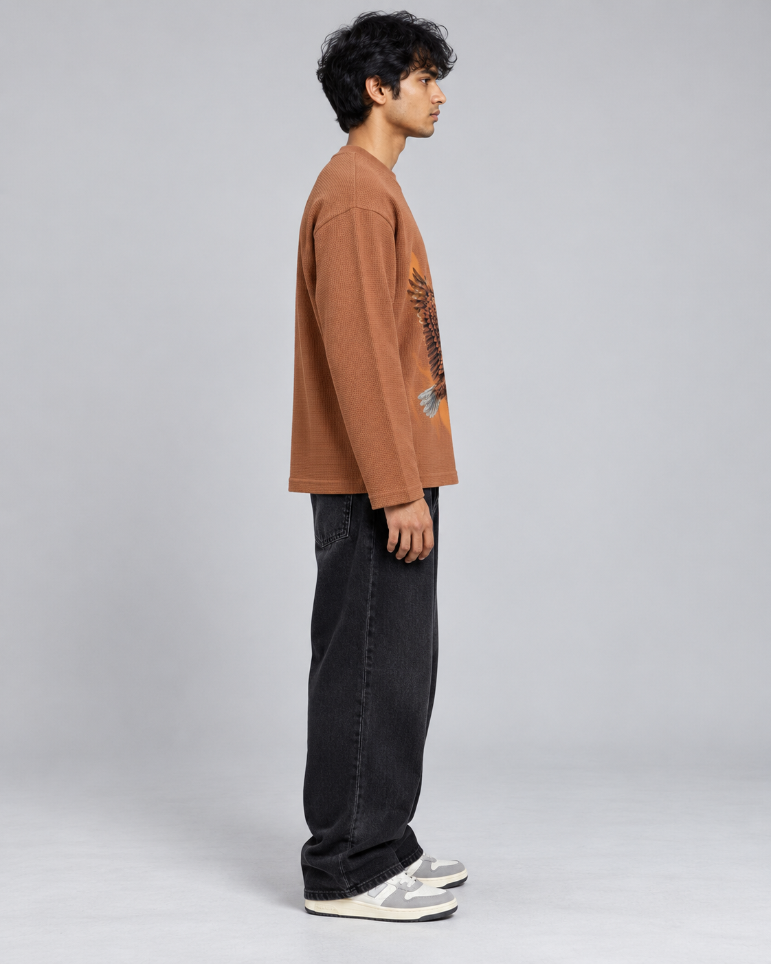 Eagle Brown Waffle Tee