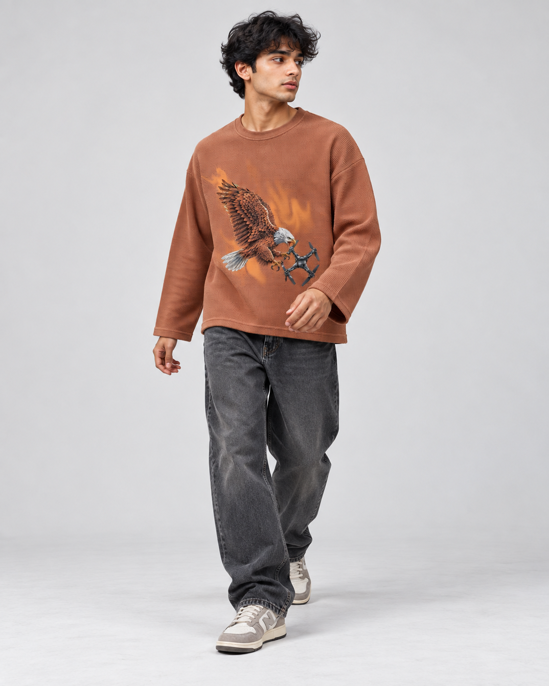Eagle Brown Waffle Tee
