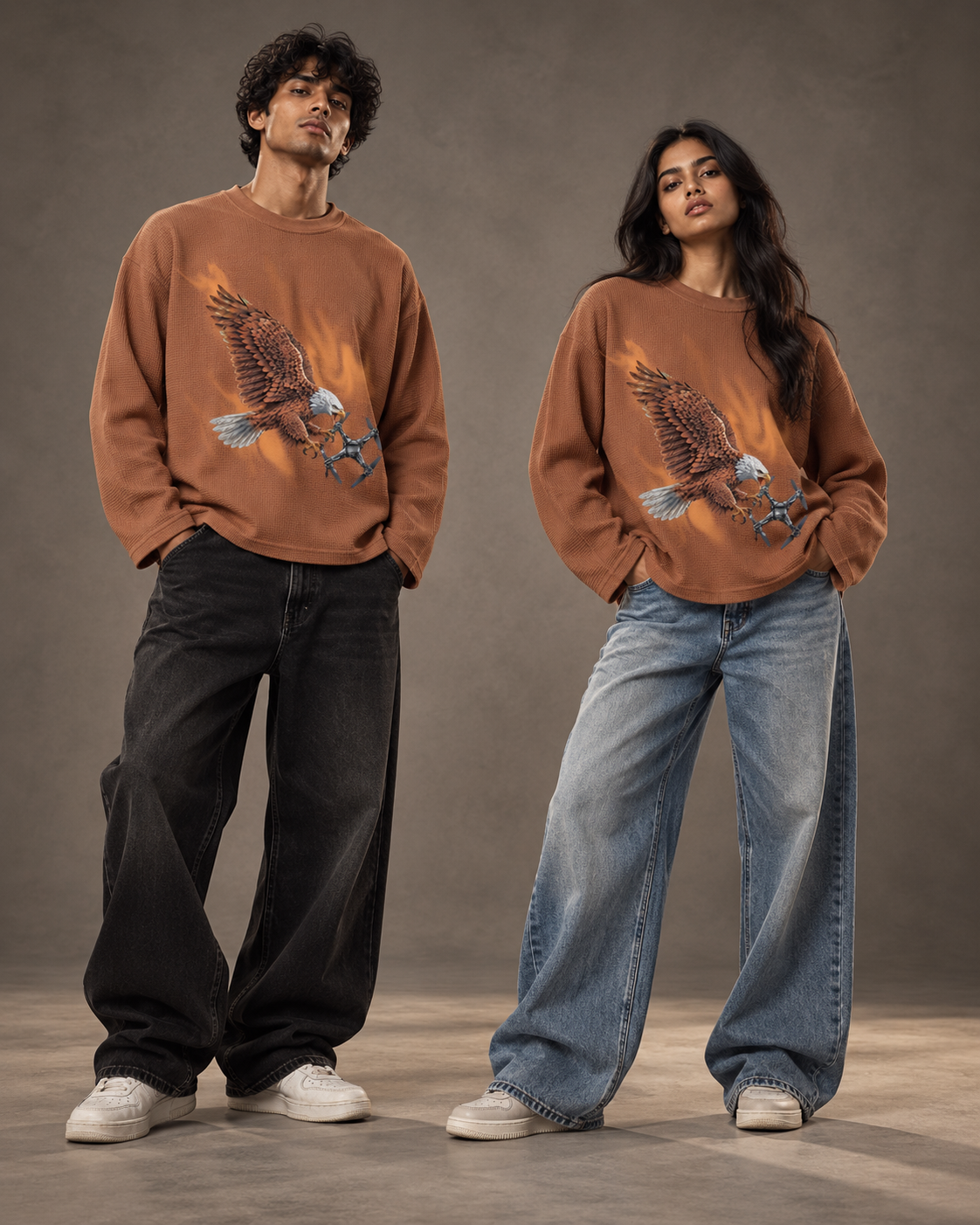 Eagle Brown Waffle Tee