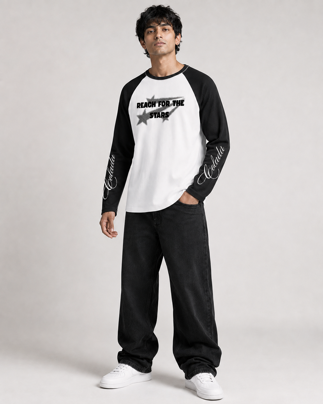 Reach for the Stars Full-Sleeve Waffle Tee