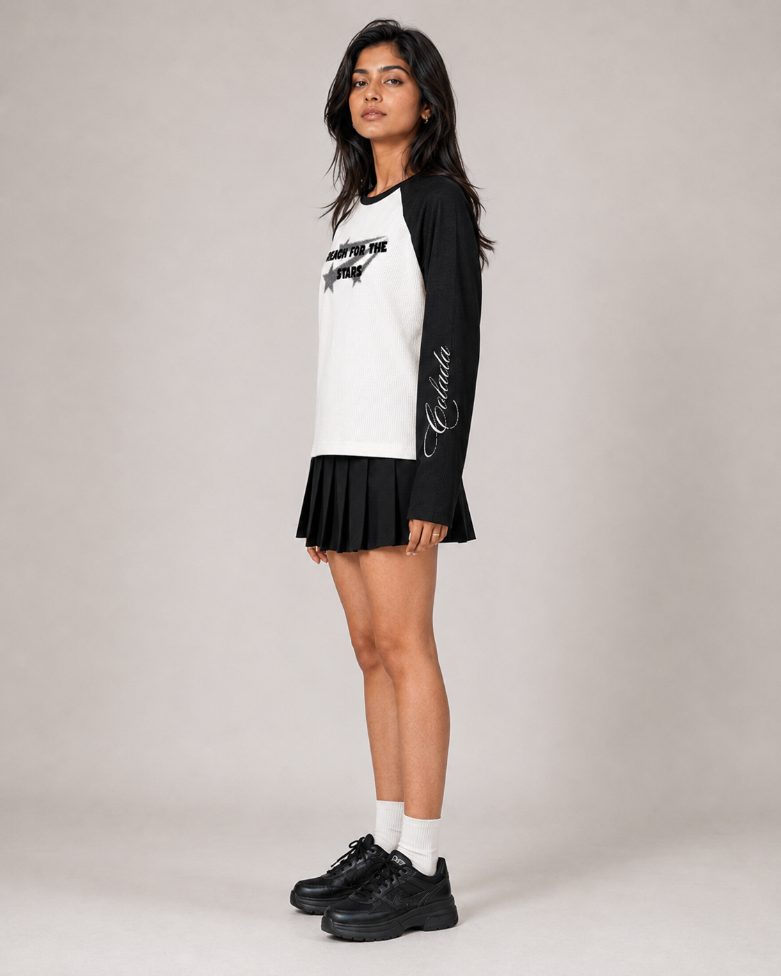 Reach for the Stars Full-Sleeve Waffle Tee