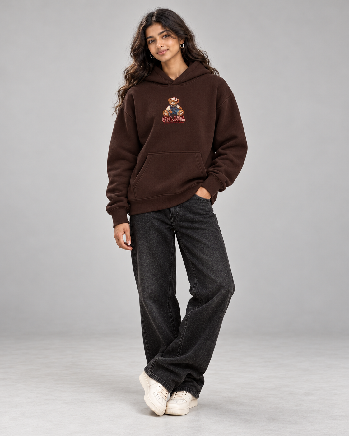 Chocolate Brown Teddy Hoodie