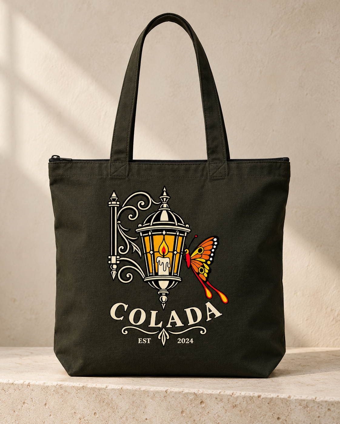 Saudade Black Tote Bag
