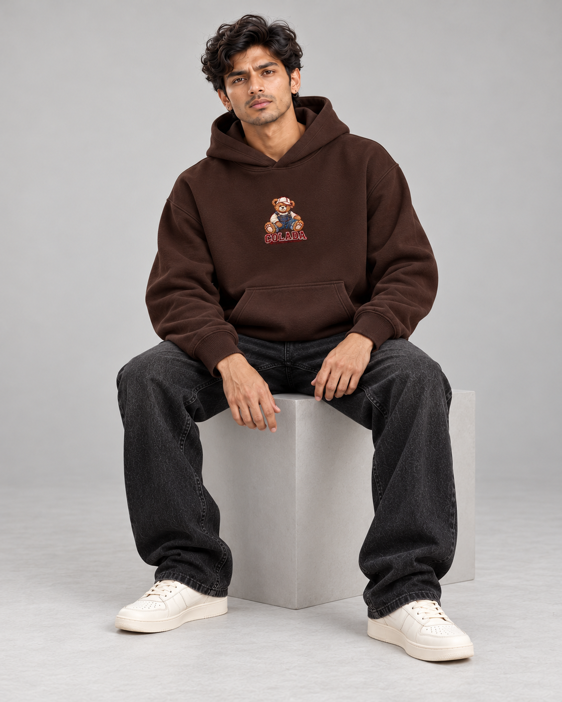 Chocolate Brown Teddy Hoodie