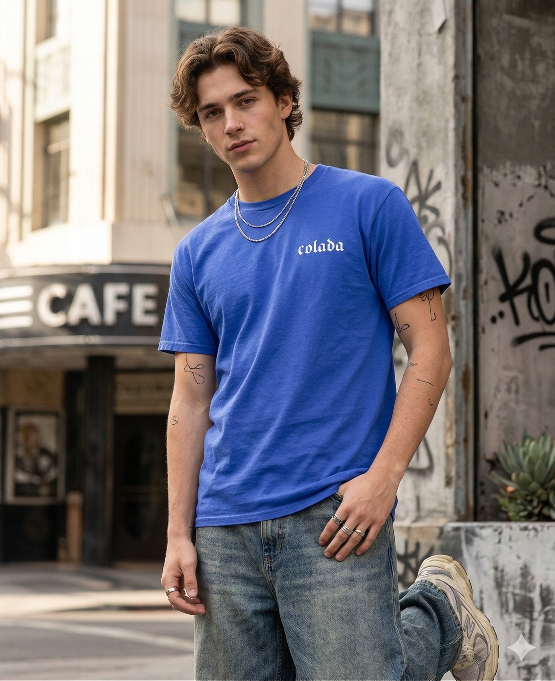 Royal Blue Regular Fit Tee