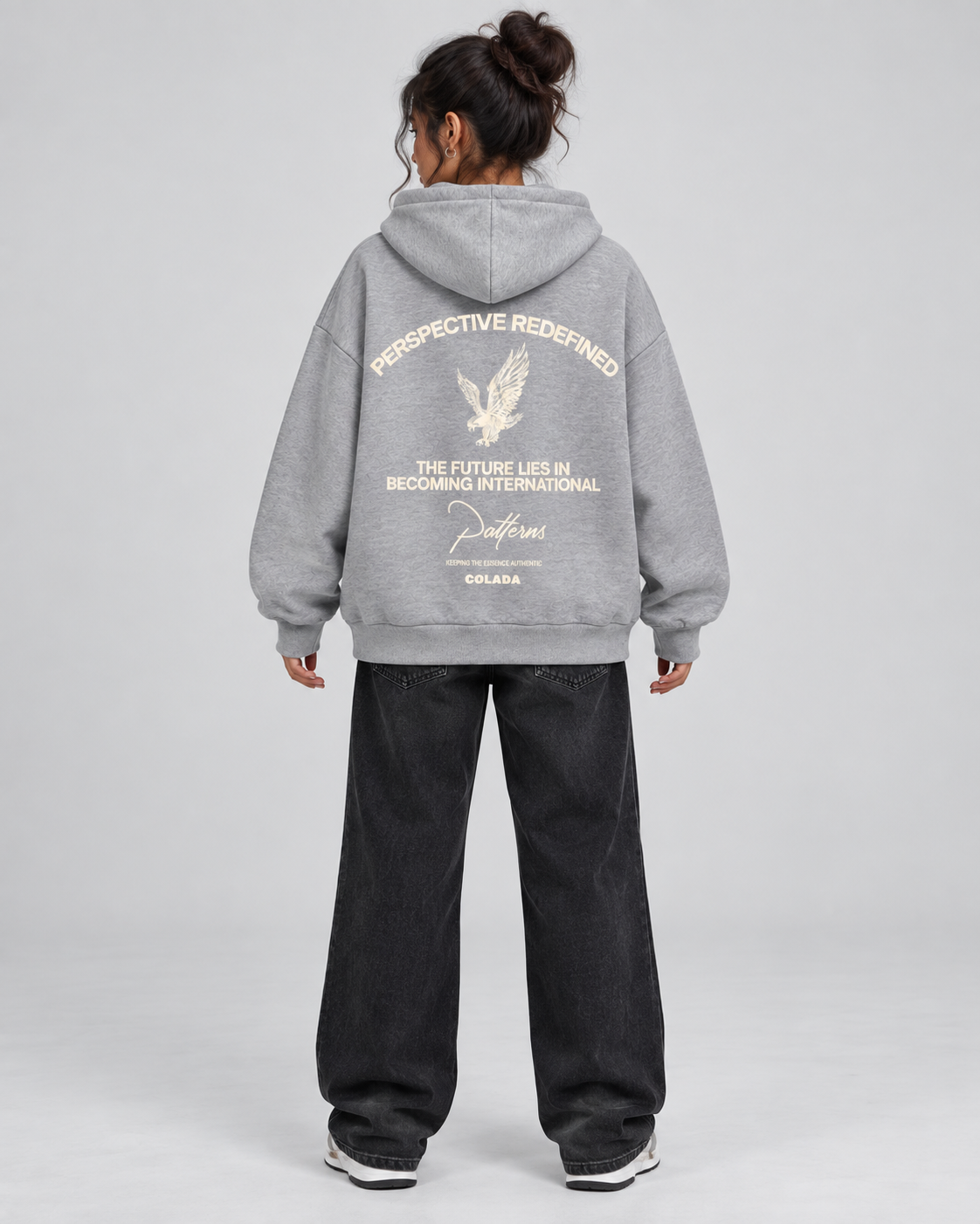 Grey Boxy Dual Zipper Hoodie