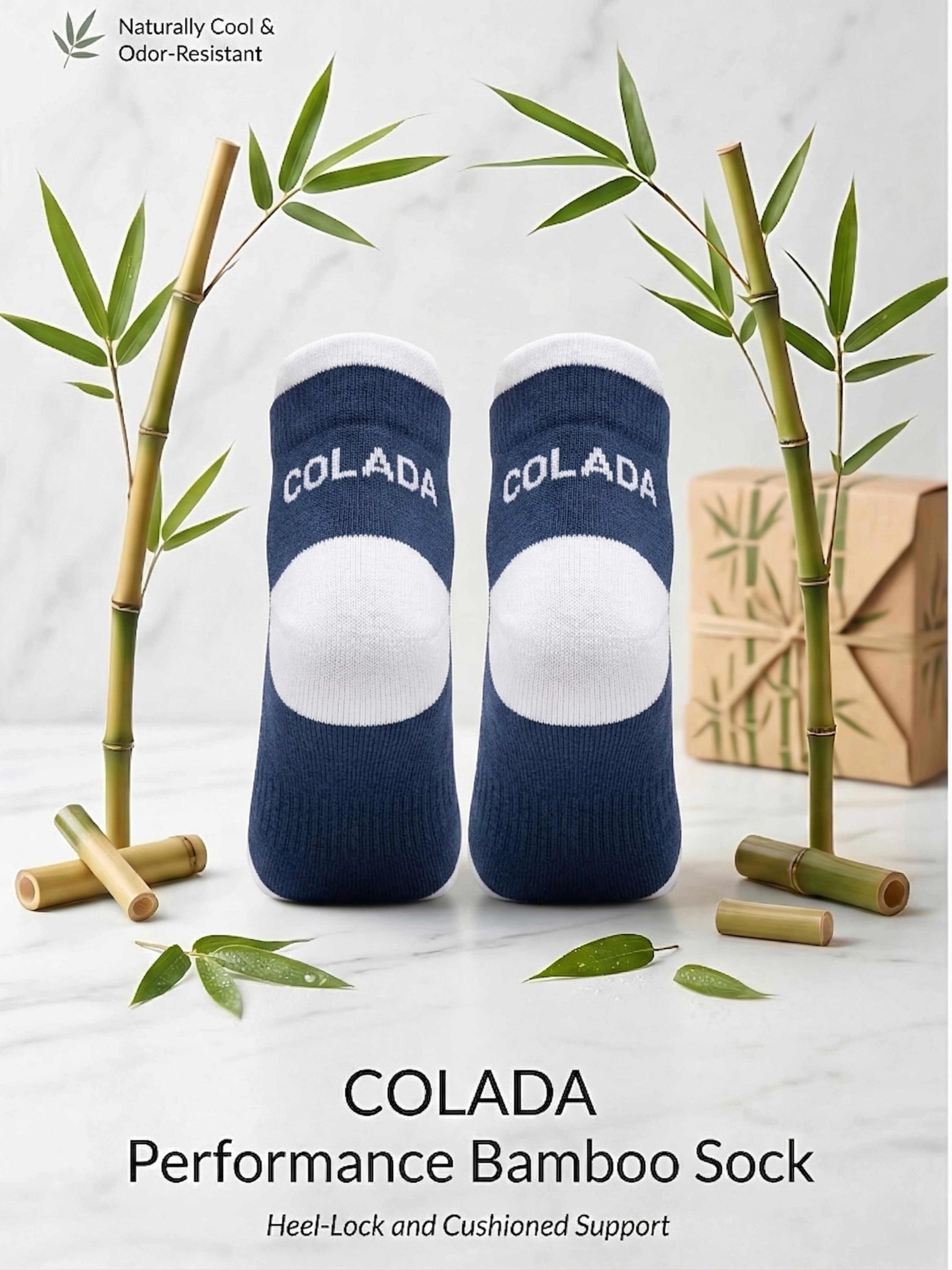 Navy Bamboo Ankle Socks (Pack of 1)