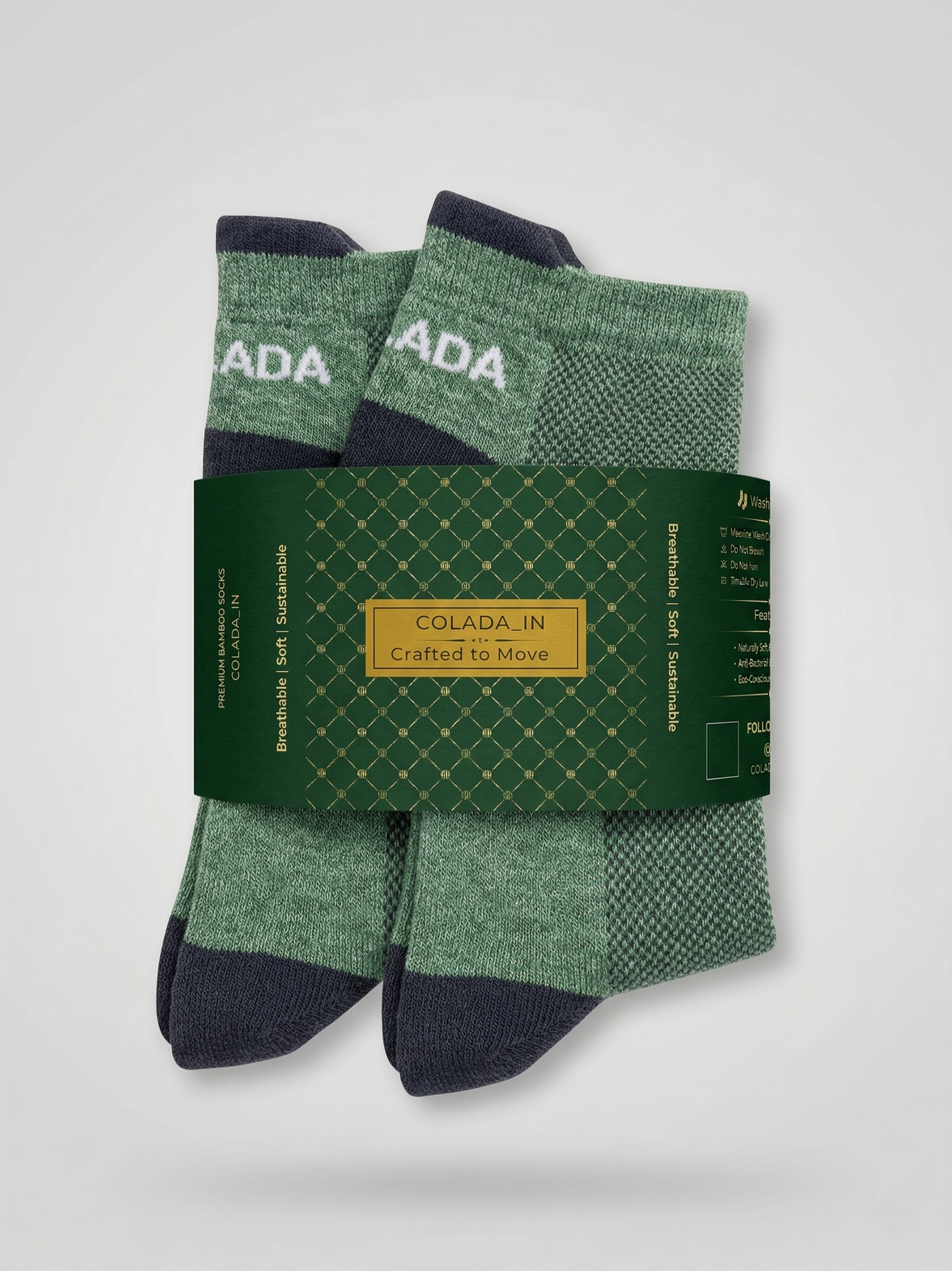 Olive Bamboo Ankle Socks (Pack of 1)