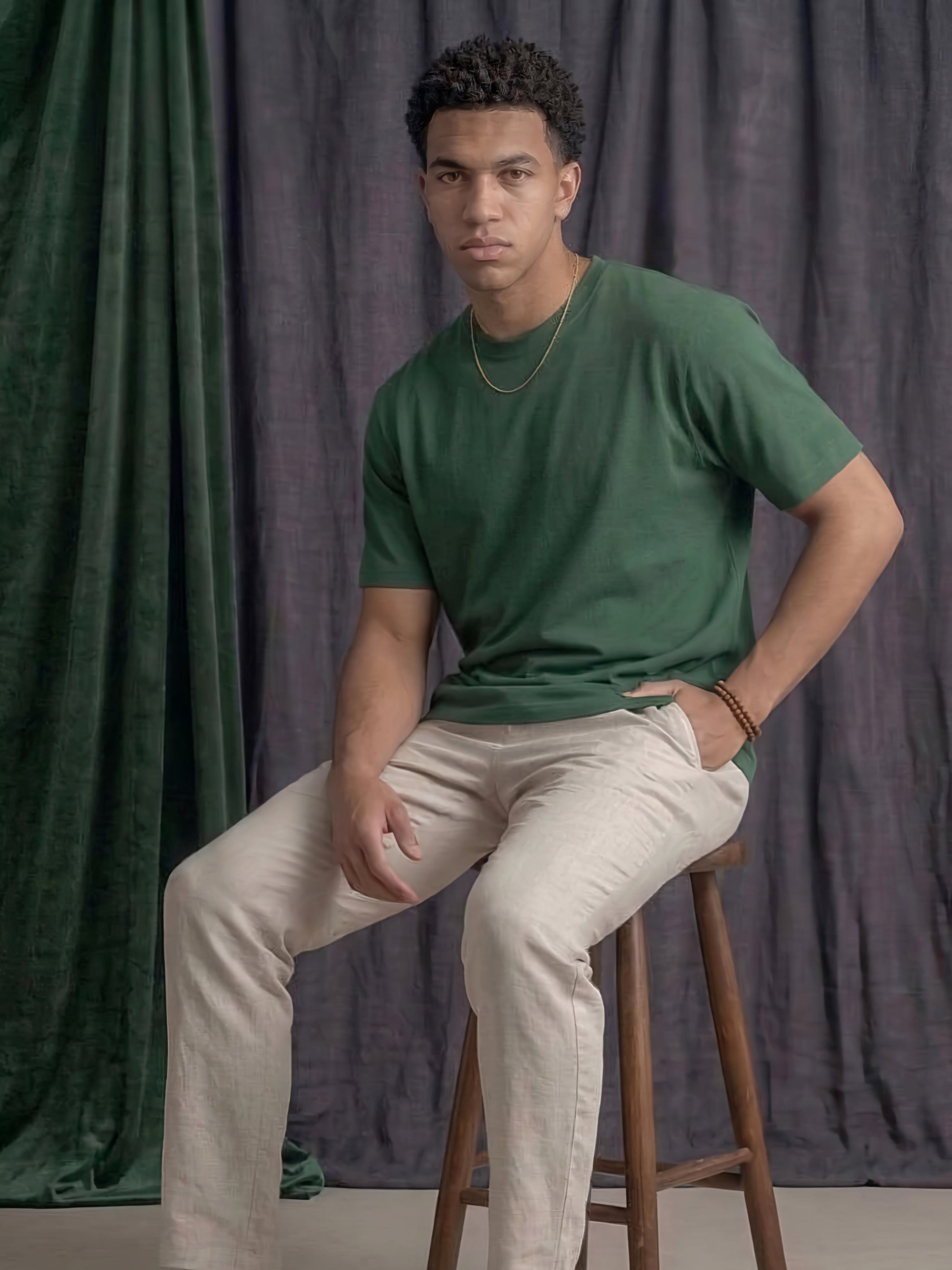 Bottle Green Oversized Tshirt