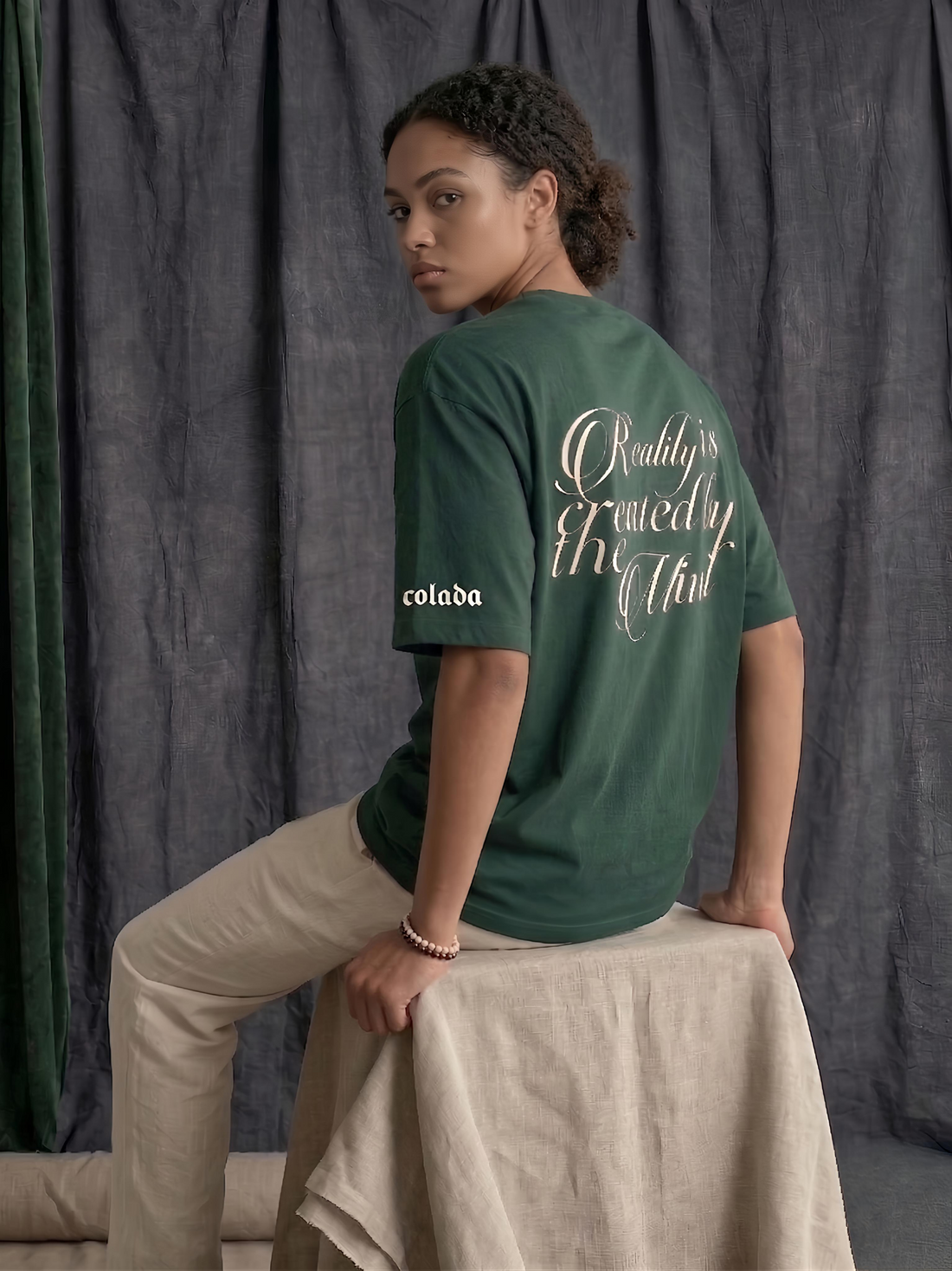 Bottle Green Oversized Tshirt
