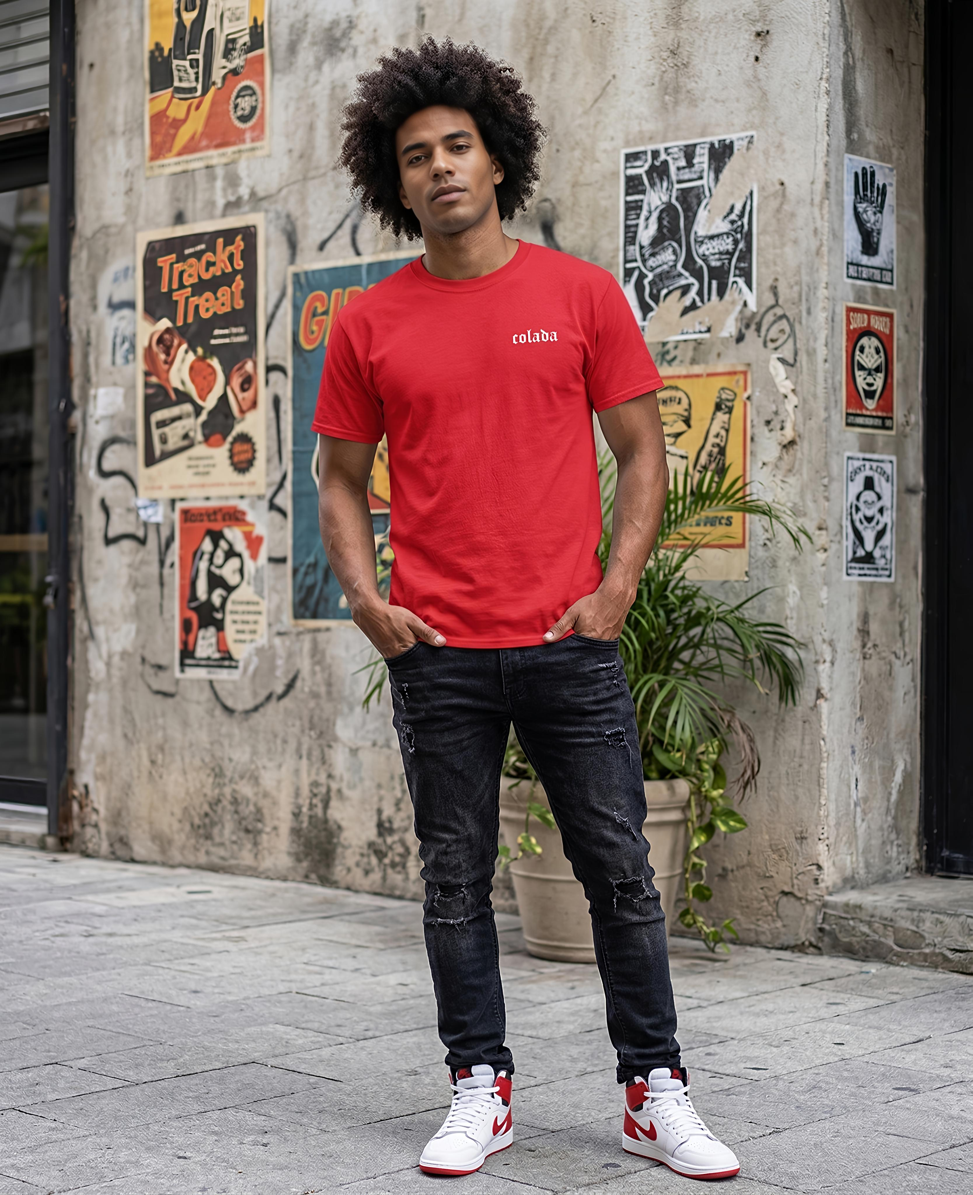 Red Regular Fit Tee