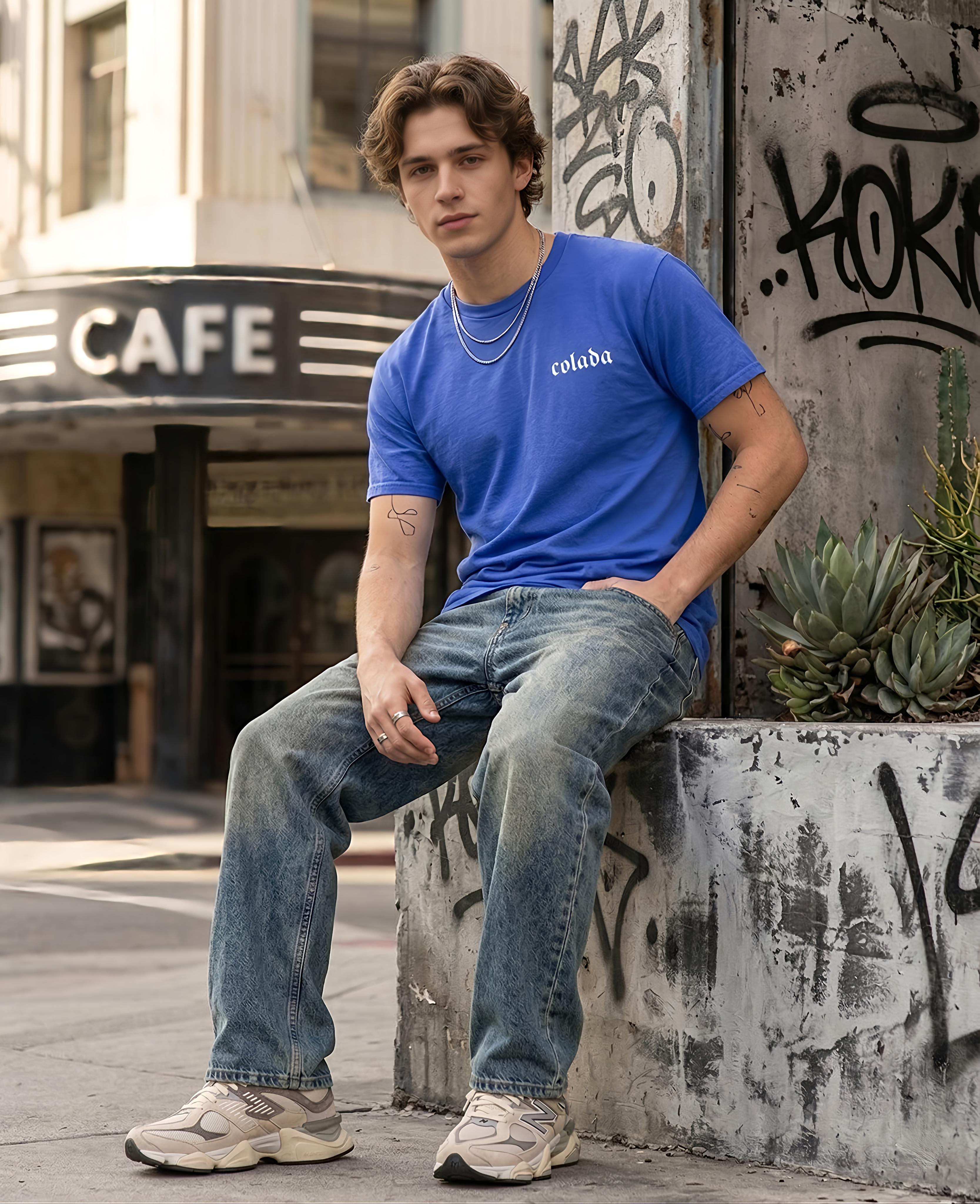 Royal Blue Regular Fit Tee