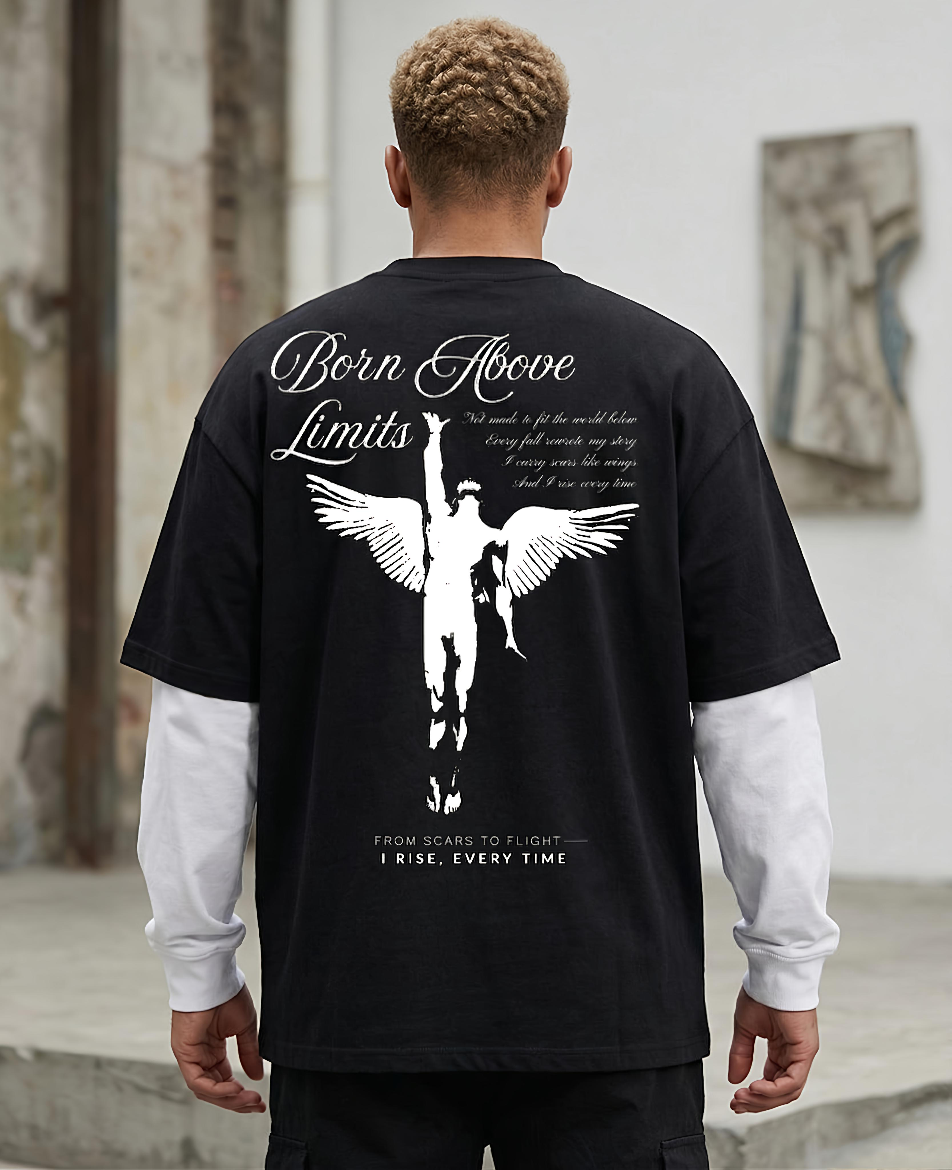 Rise Above Limits — Double Sleeve Tee