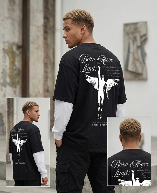 Rise Above Limits — Double Sleeve Tee