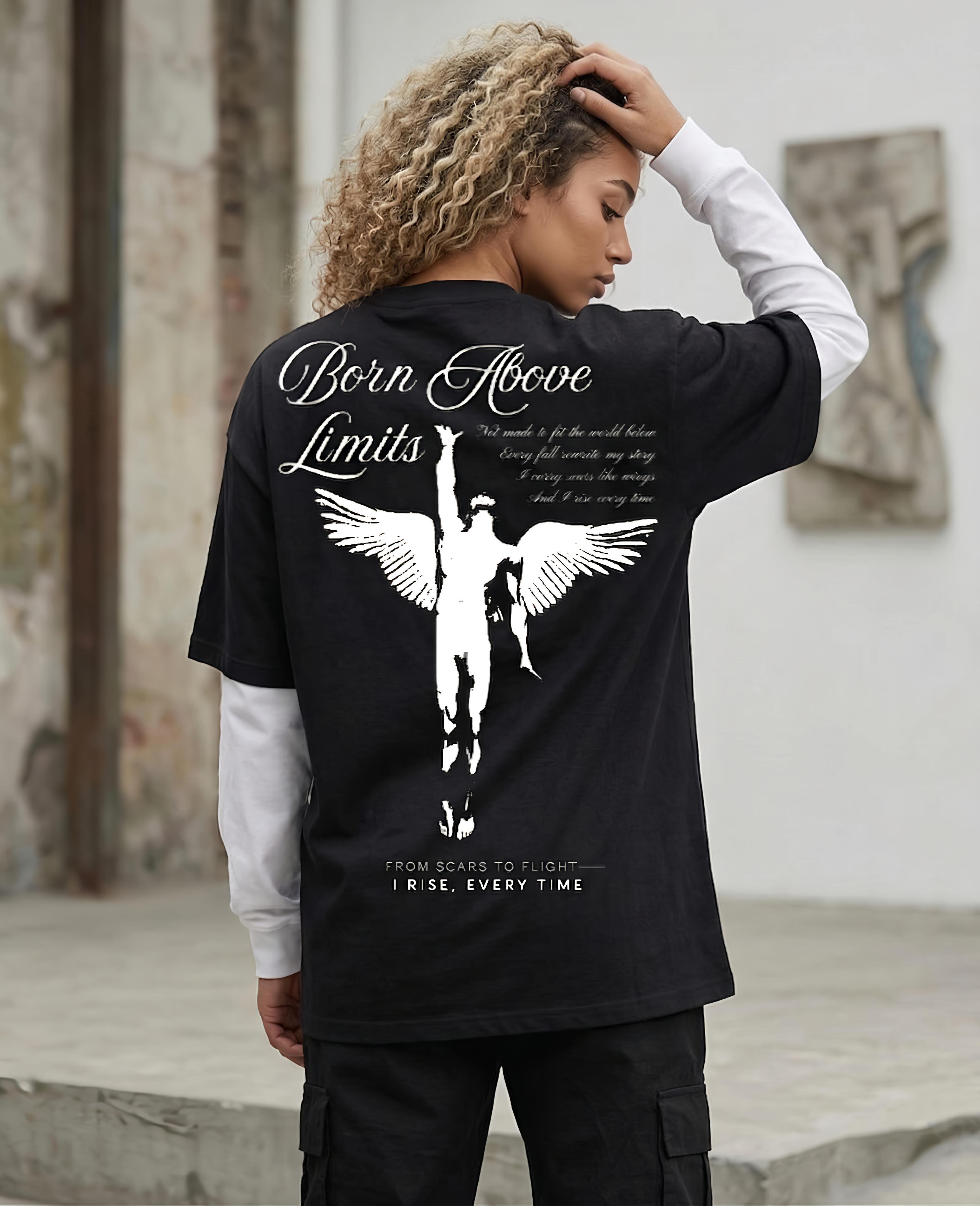 Rise Above Limits — Double Sleeve Tee
