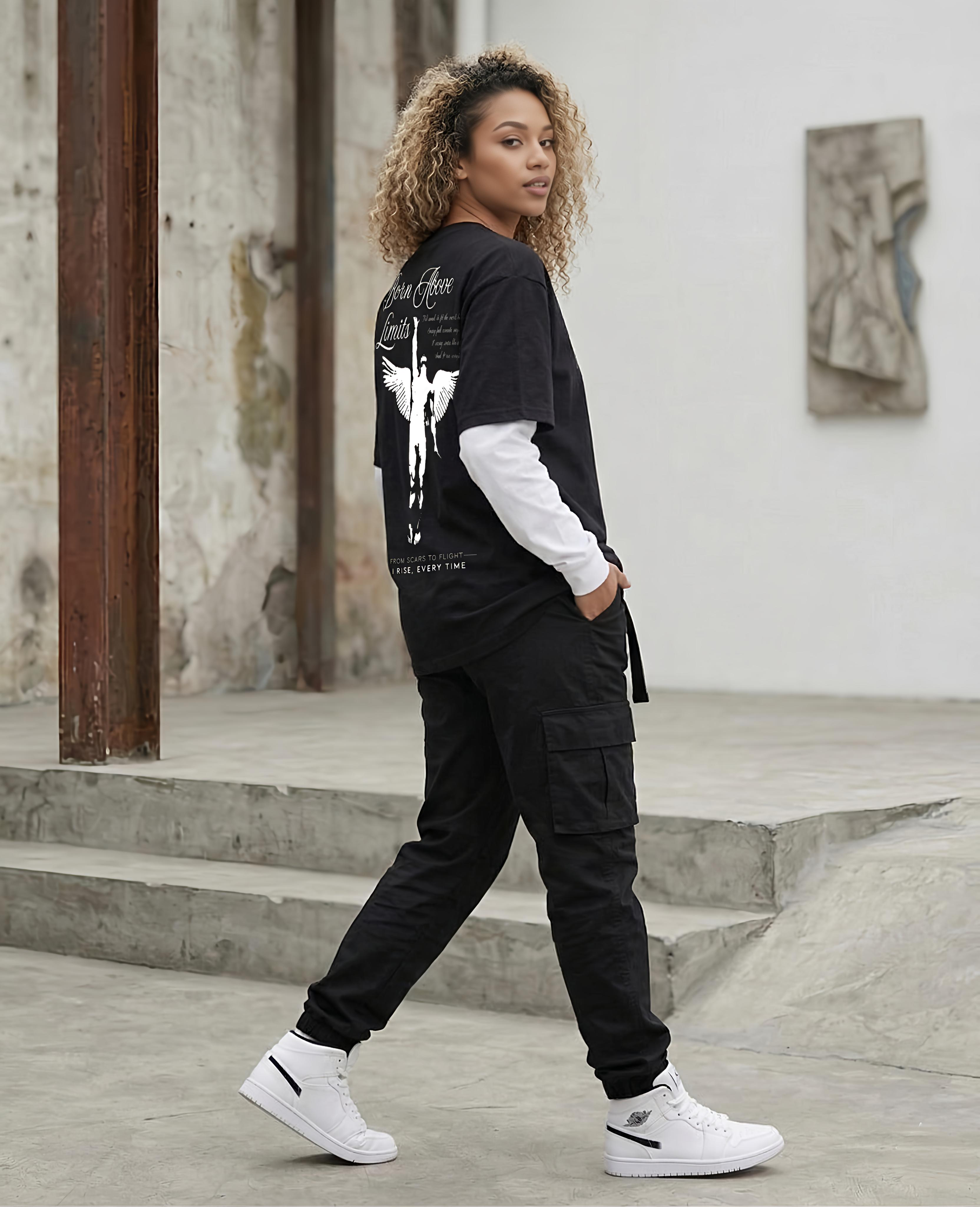 Rise Above Limits — Double Sleeve Tee
