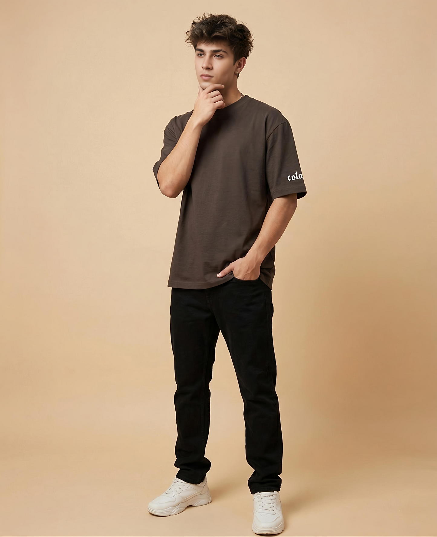 From Delhi Streets — Brown oversized Tee