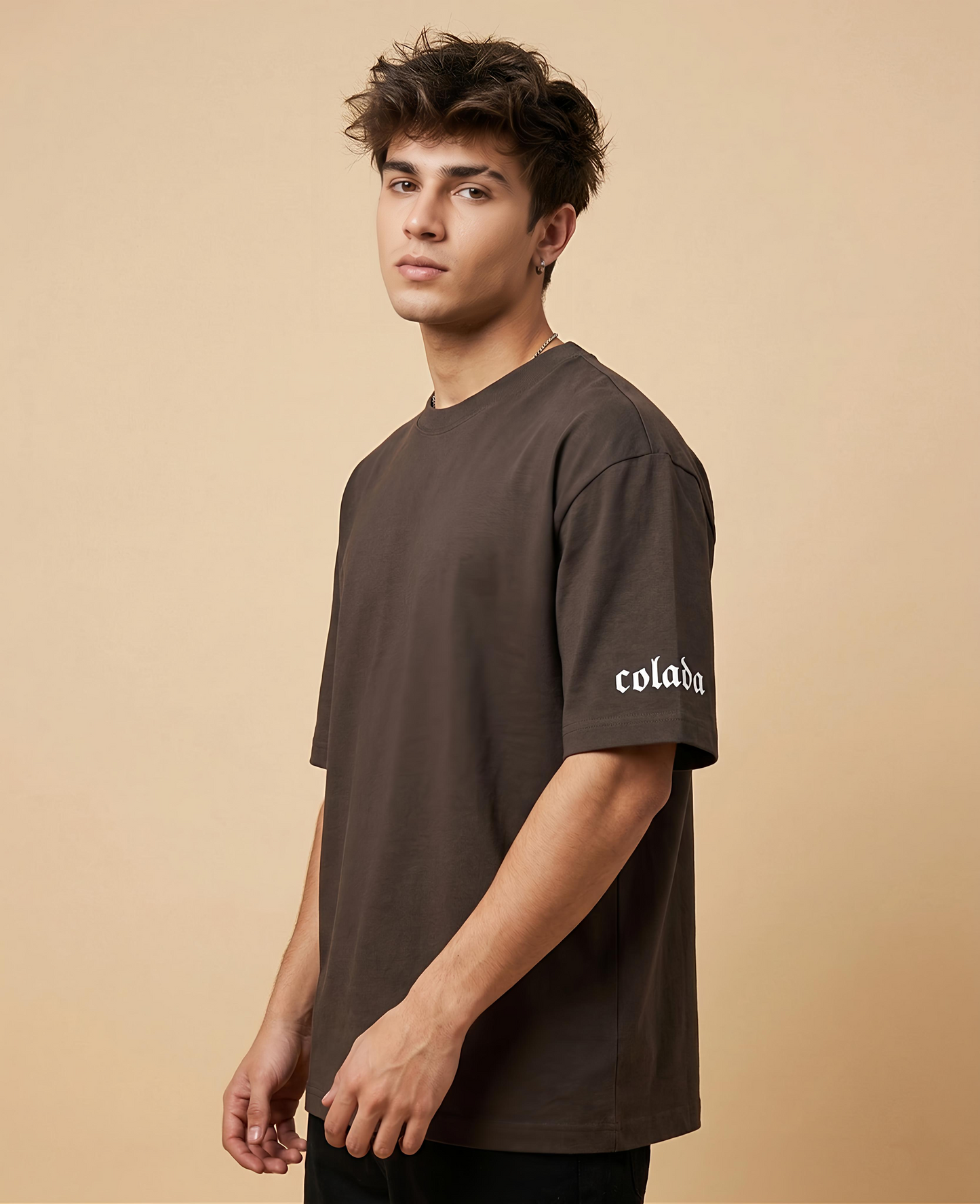 From Delhi Streets — Brown oversized Tee