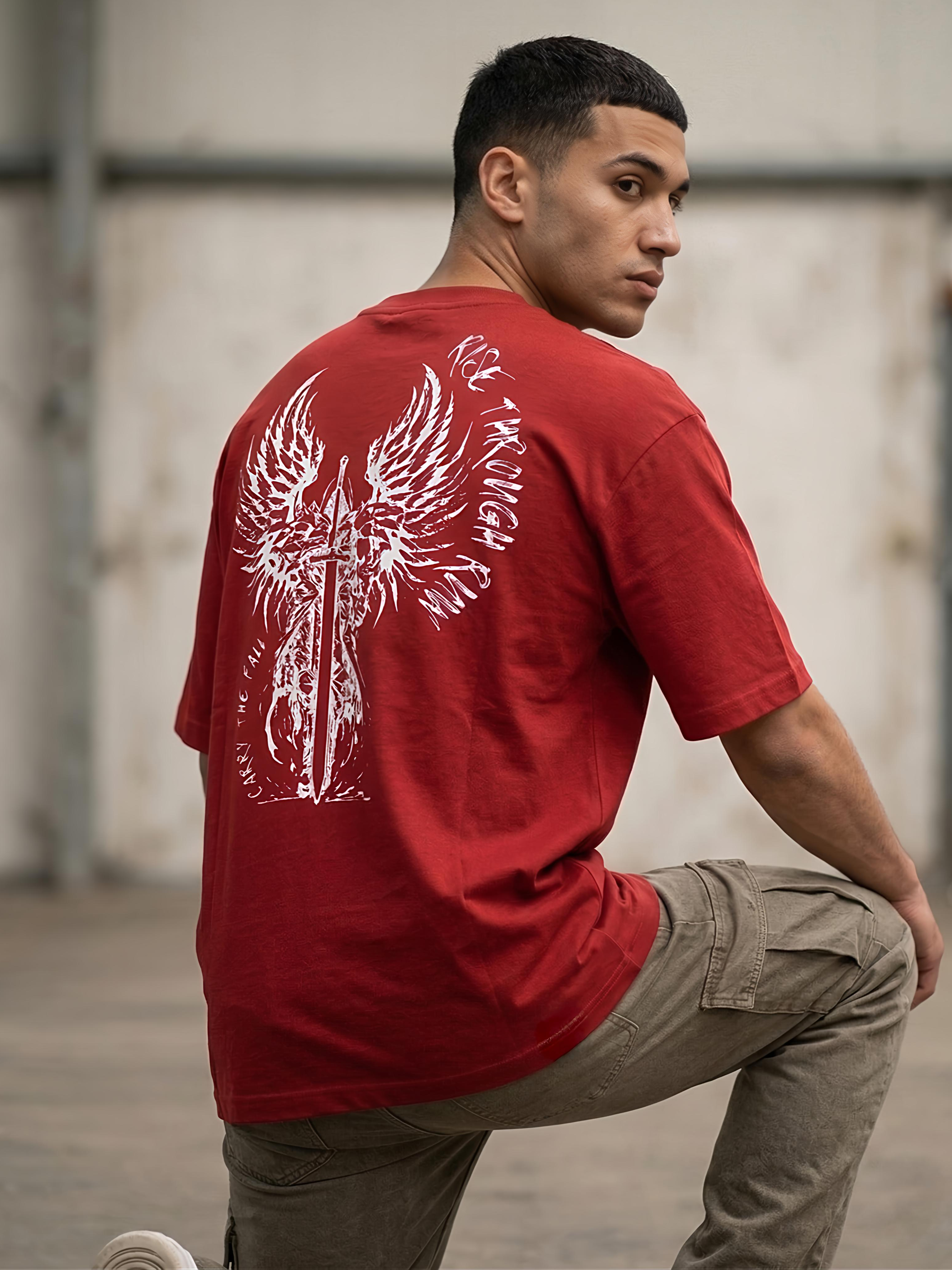 Rise Through Ruin — Red Oversized Tee