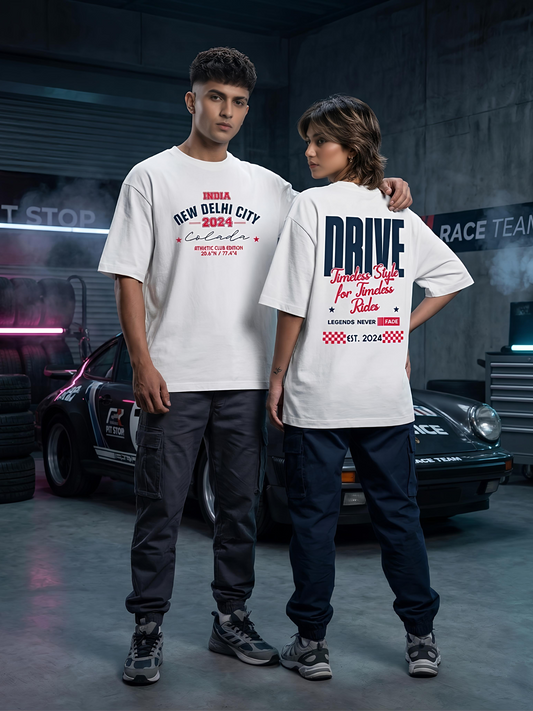 Athletic Edition — White Oversized Tee