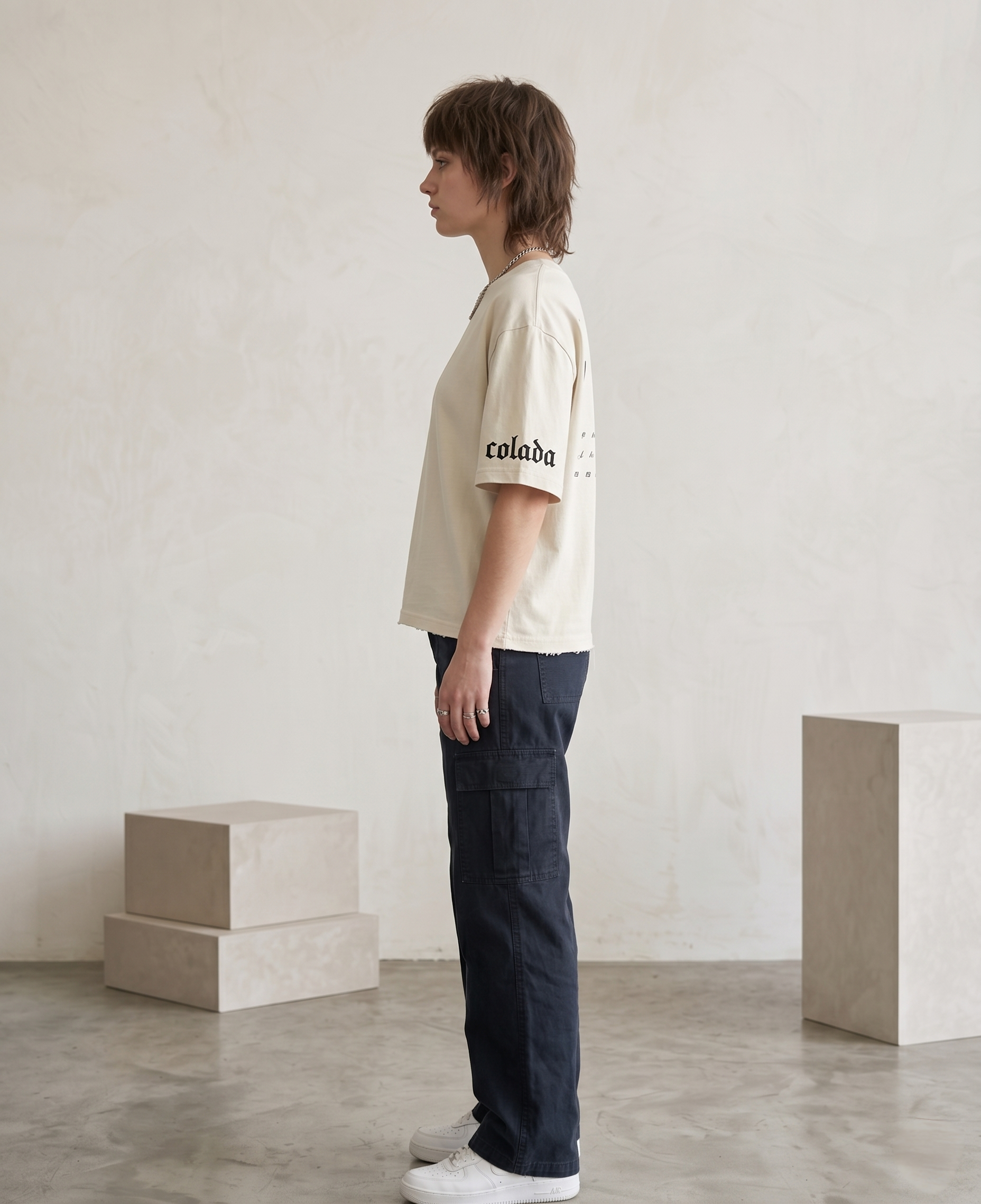 Roll The Dice — White Boxy Fit Tshirt