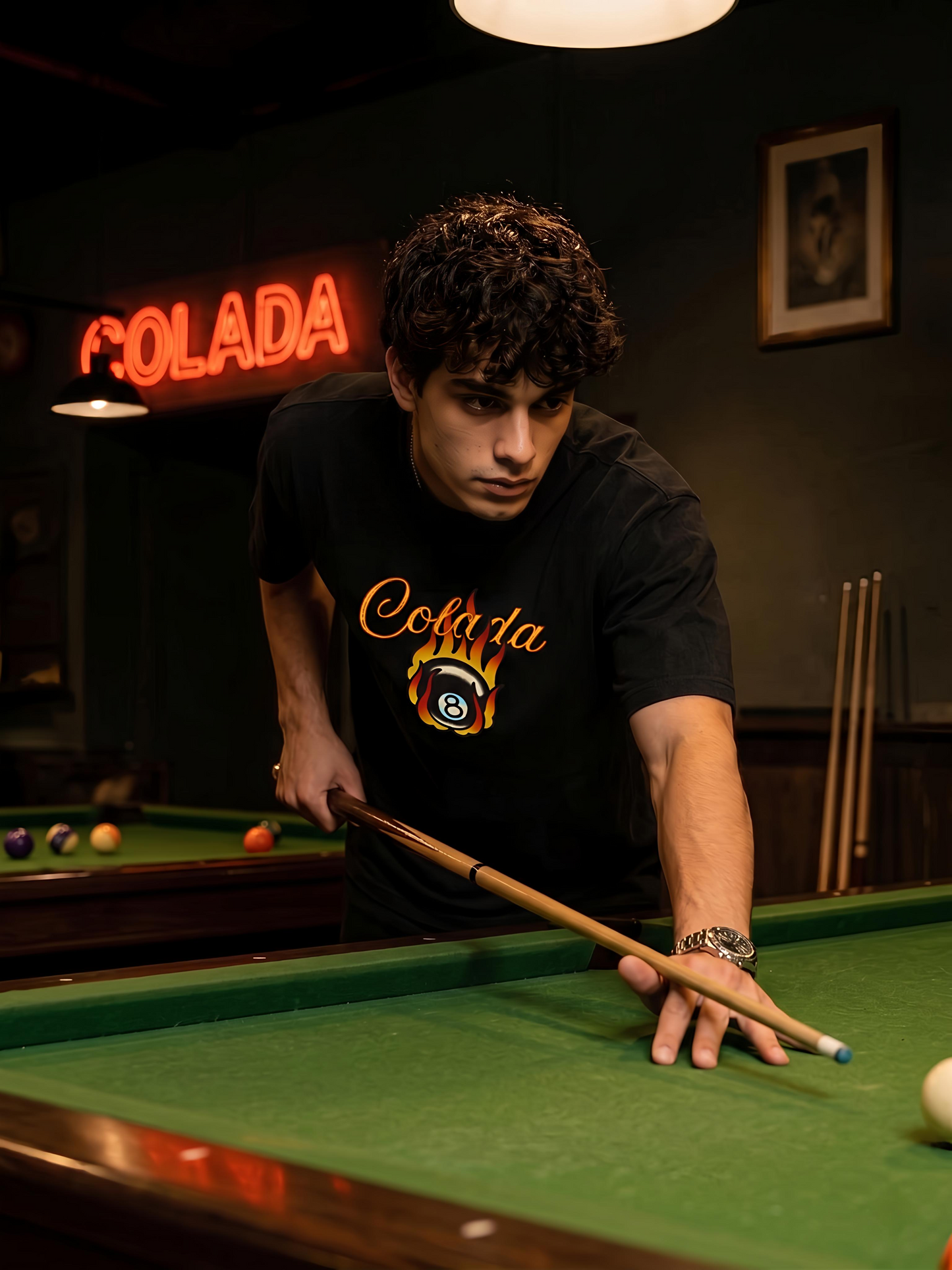 Billiards — Black Boxy Fit Tee