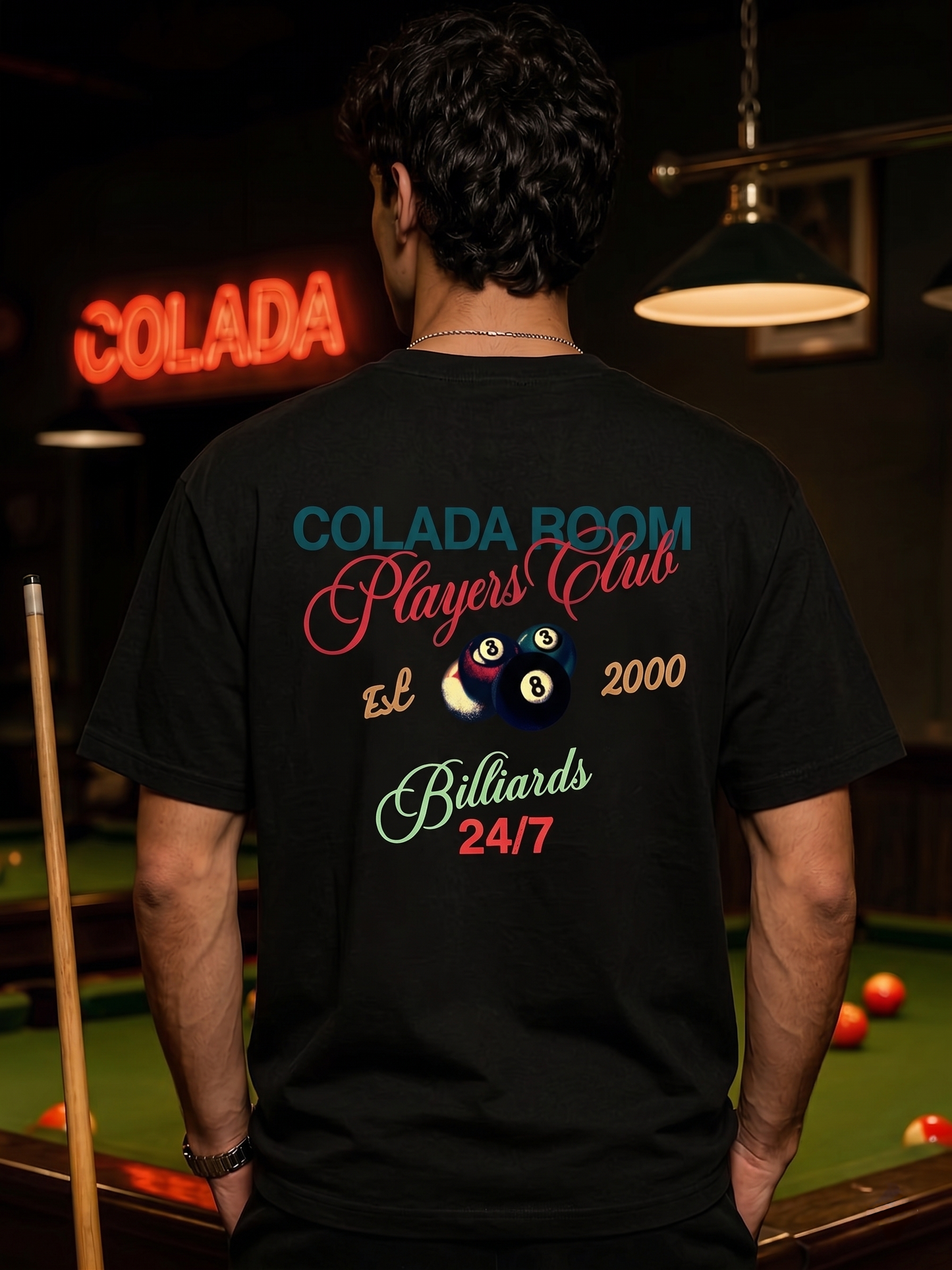 Billiards — Black Boxy Fit Tee