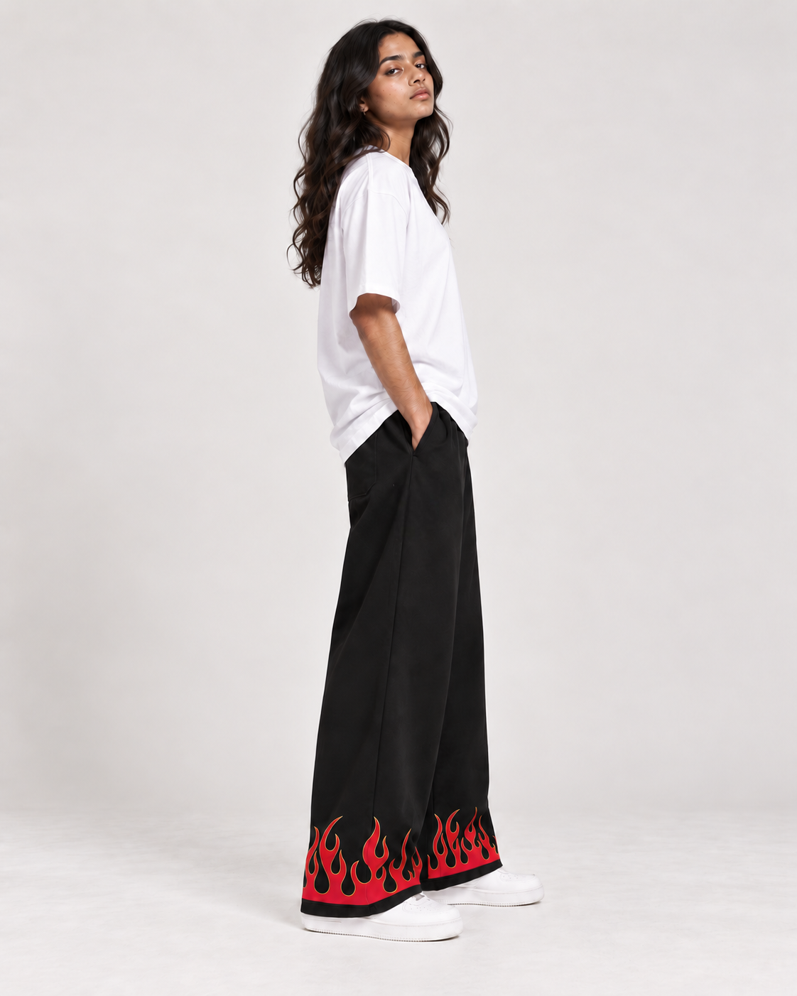 Fire Baggy Sweatpants
