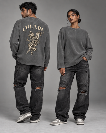 Acid Wash Grey Waffle