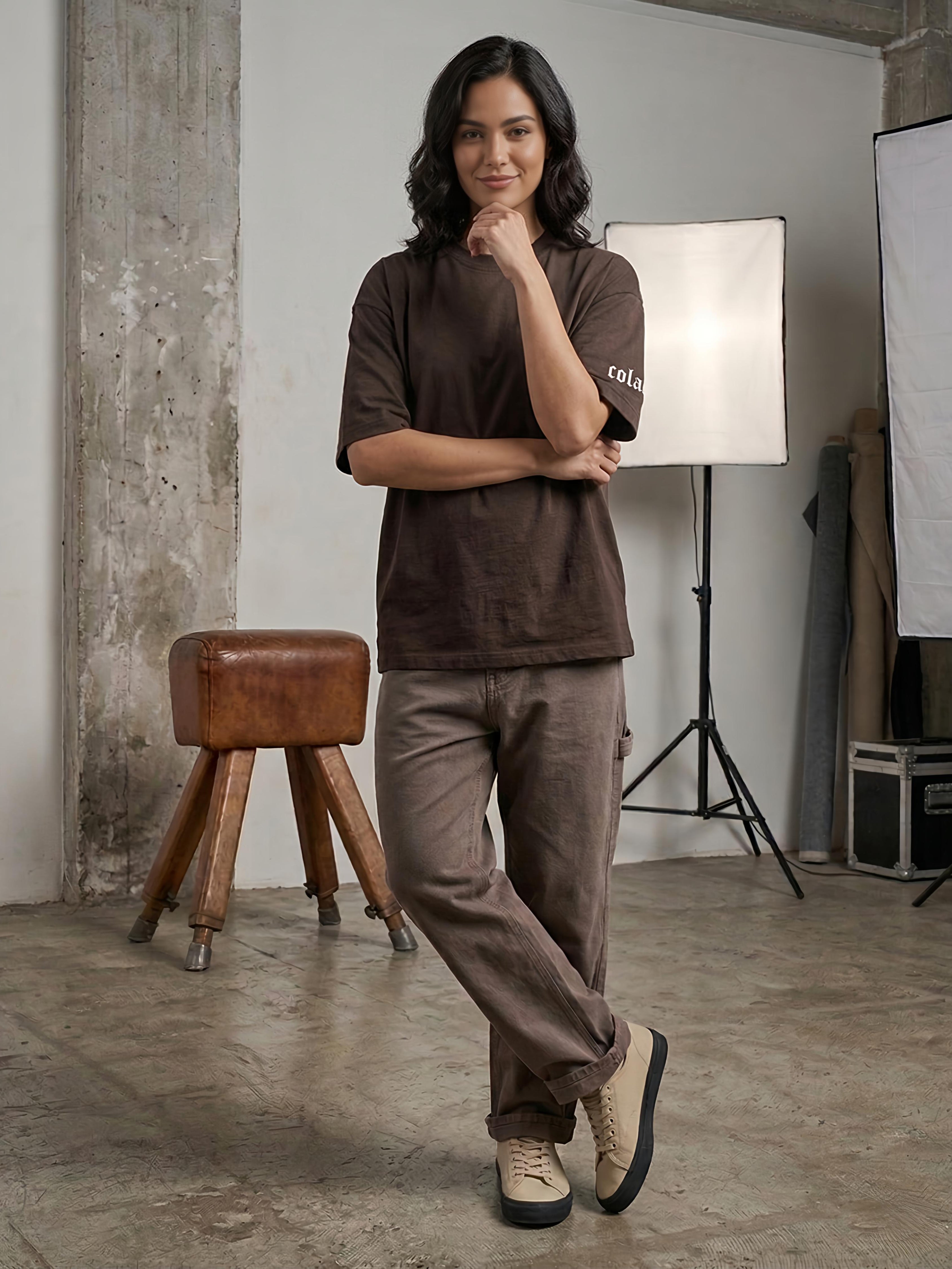 Brown oversized Tshirt