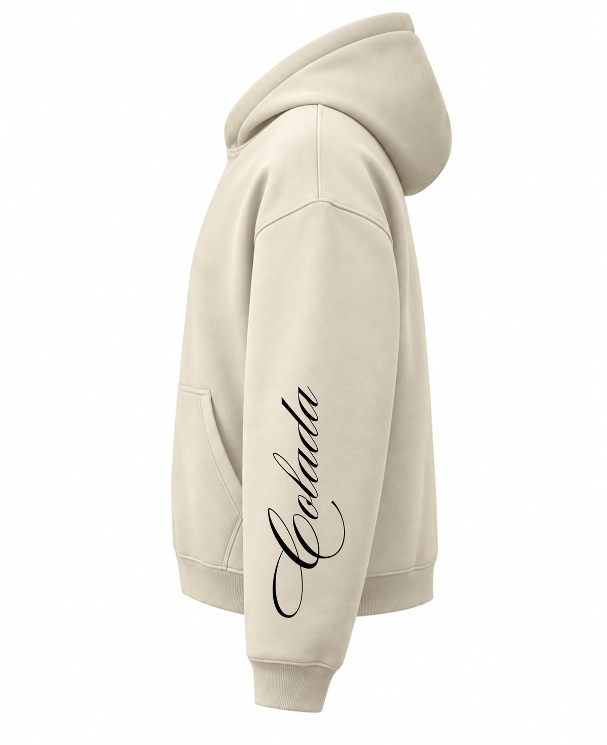 Wolves Creame Boxy Fit Hoodie