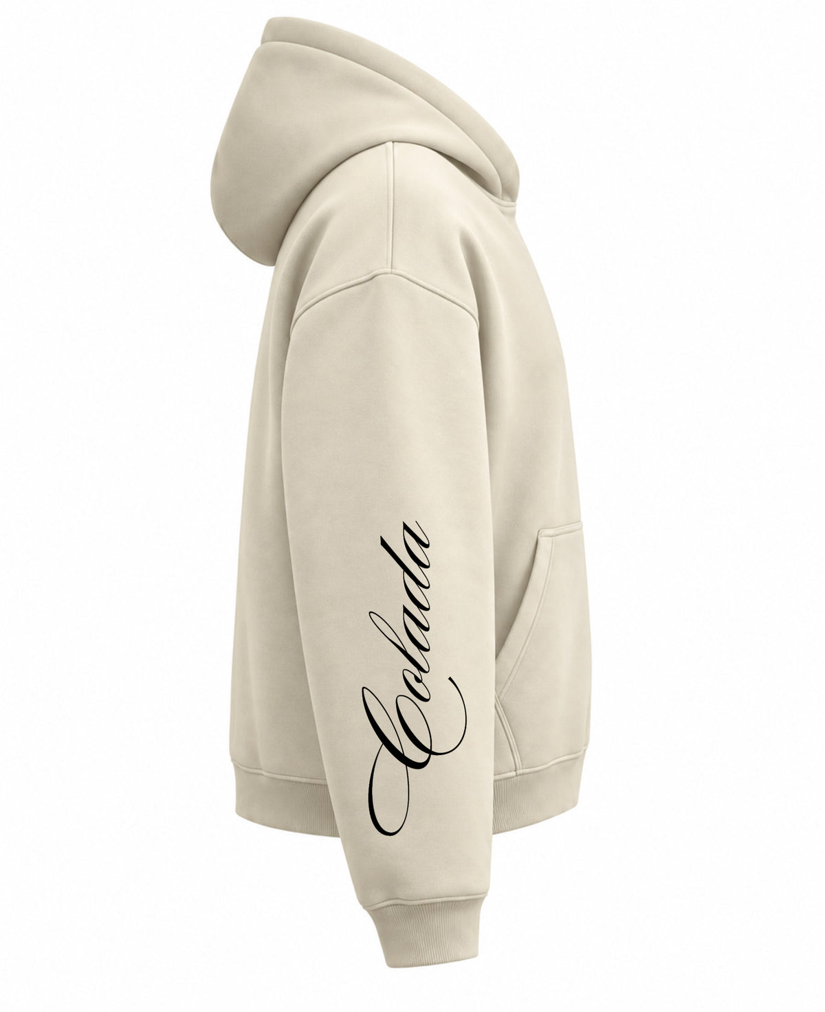 Wolves Creame Boxy Fit Hoodie