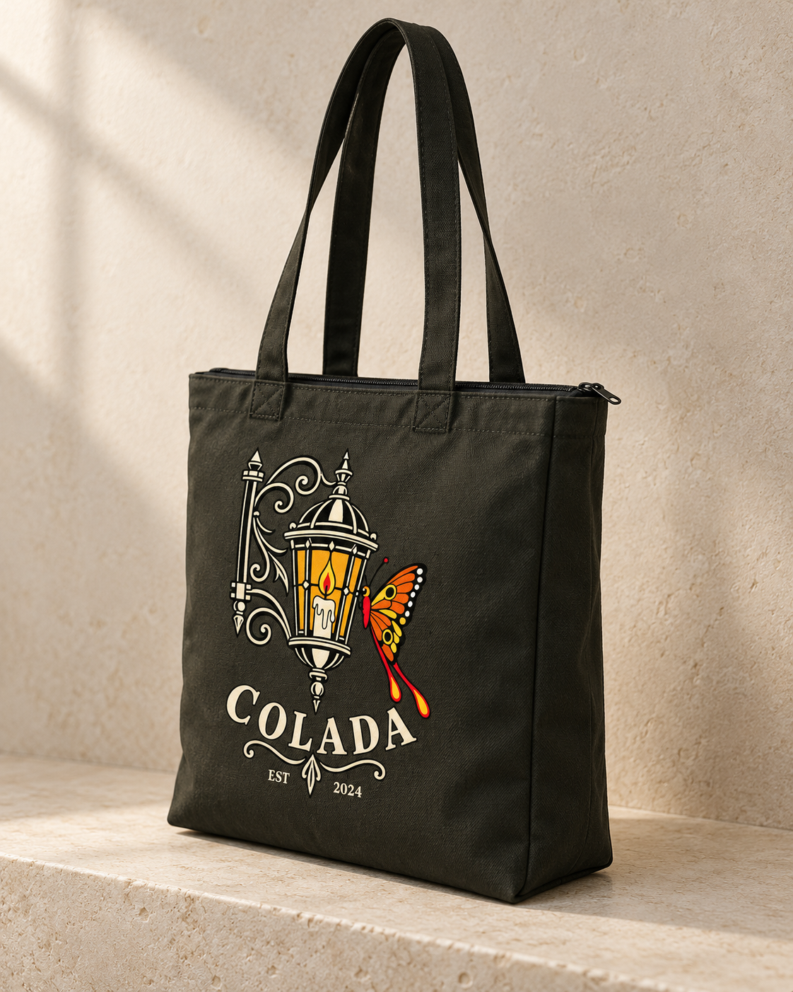 Saudade Black Tote Bag