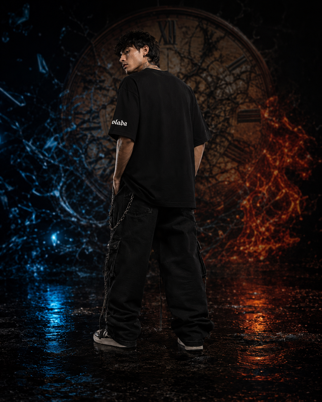 Strength — Black Oversized Tee
