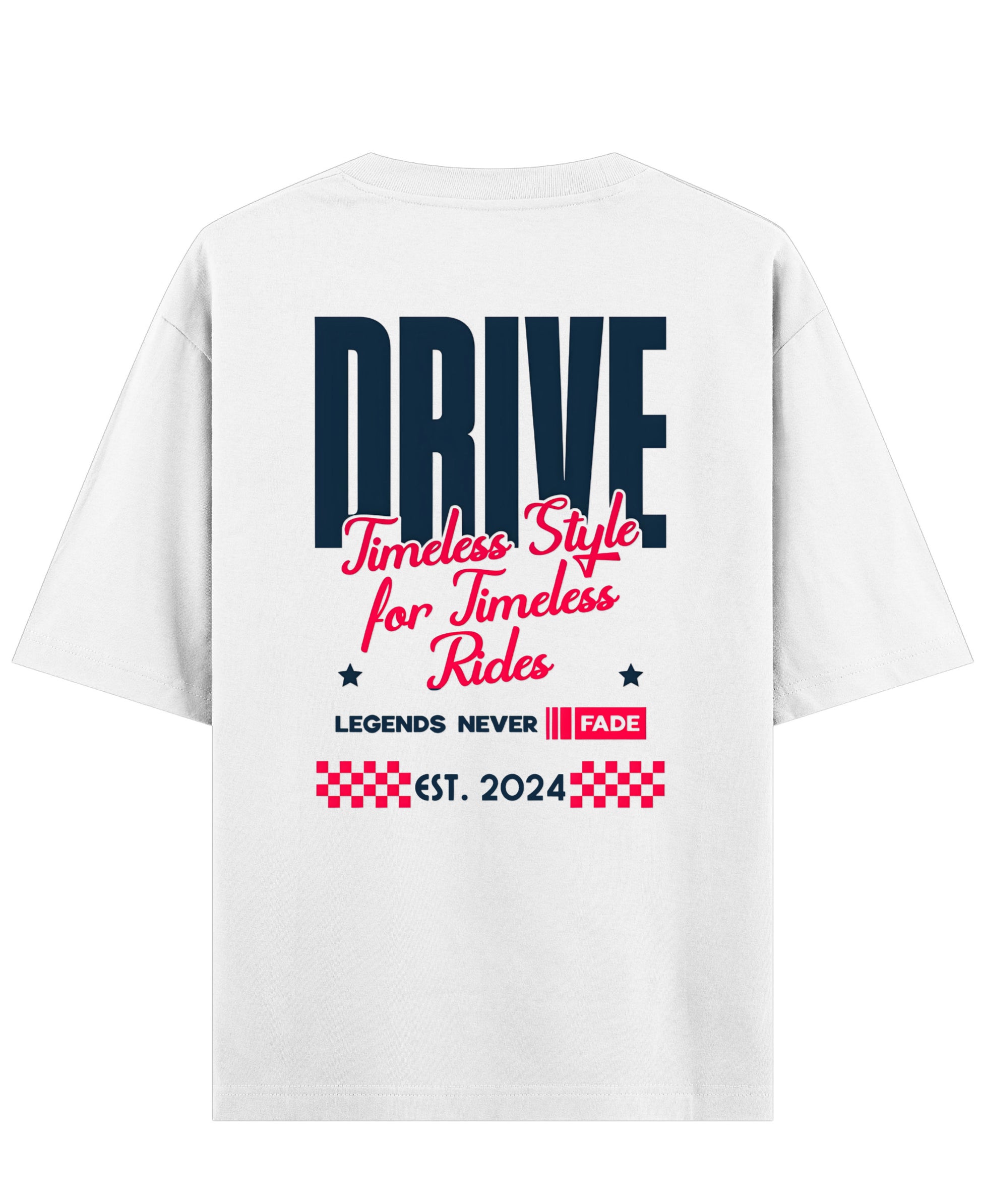 White Oversized T-shirt Back Design