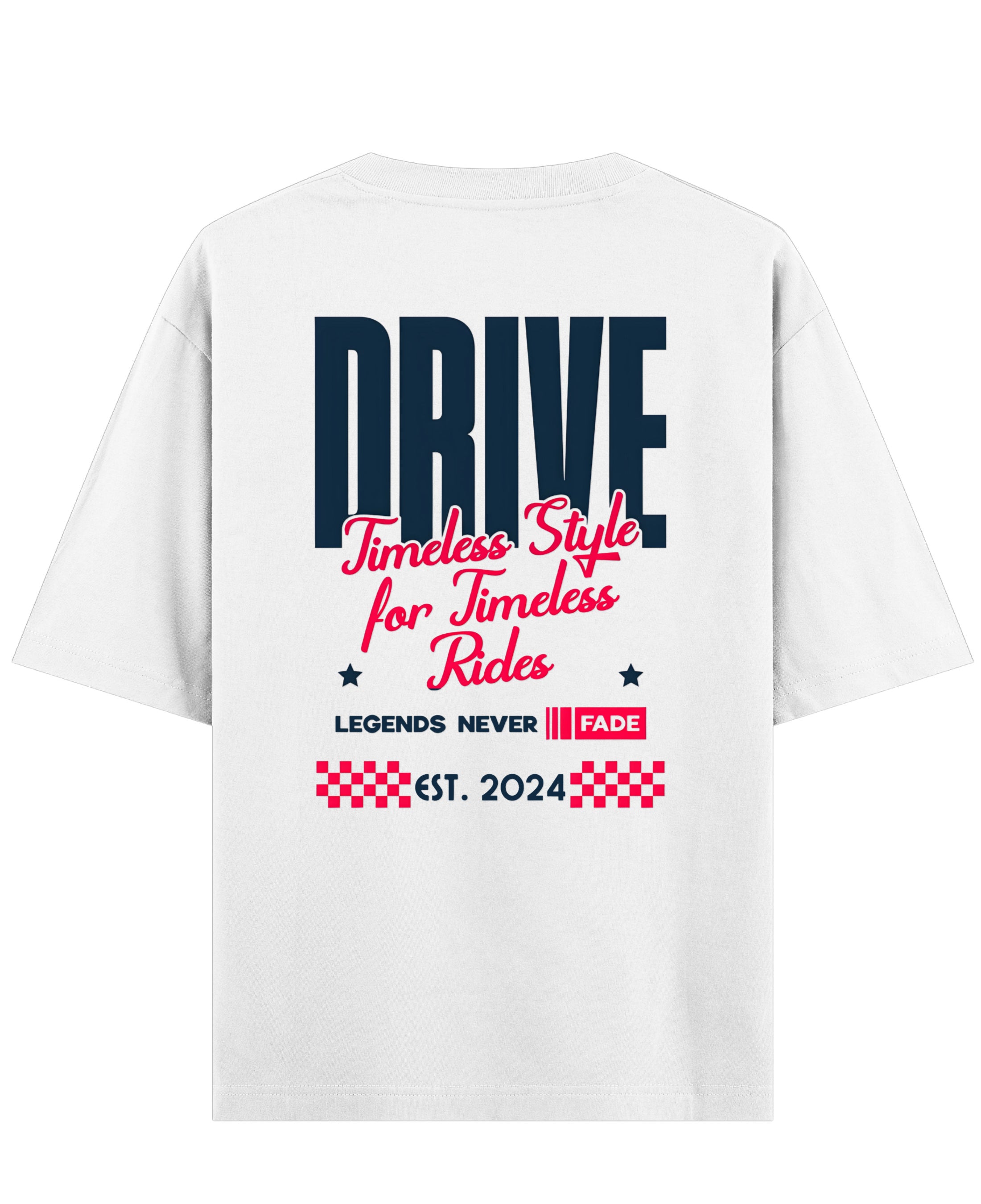 White Oversized T-shirt Back Design