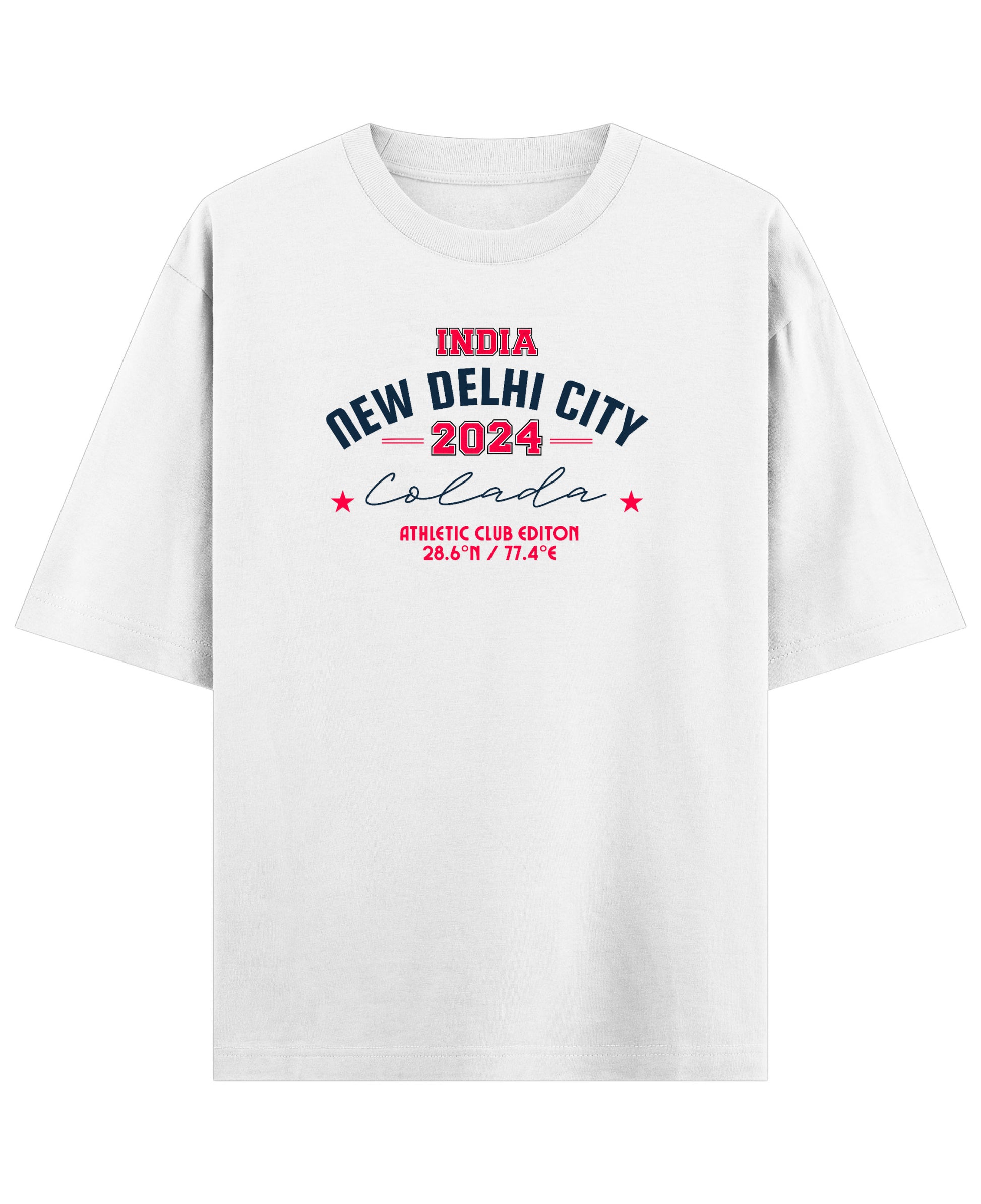 White Oversized T-shirt Front Design