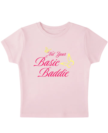 Baby Pink Baby Tee Front Design