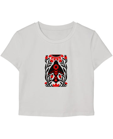 White Baby Tee Front Design